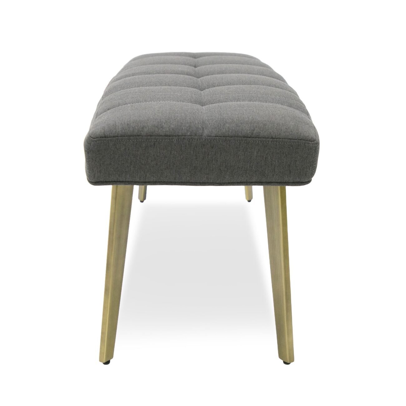 Modrest Cici - Contemporary Grey & Antique Brass Bench - Image 2