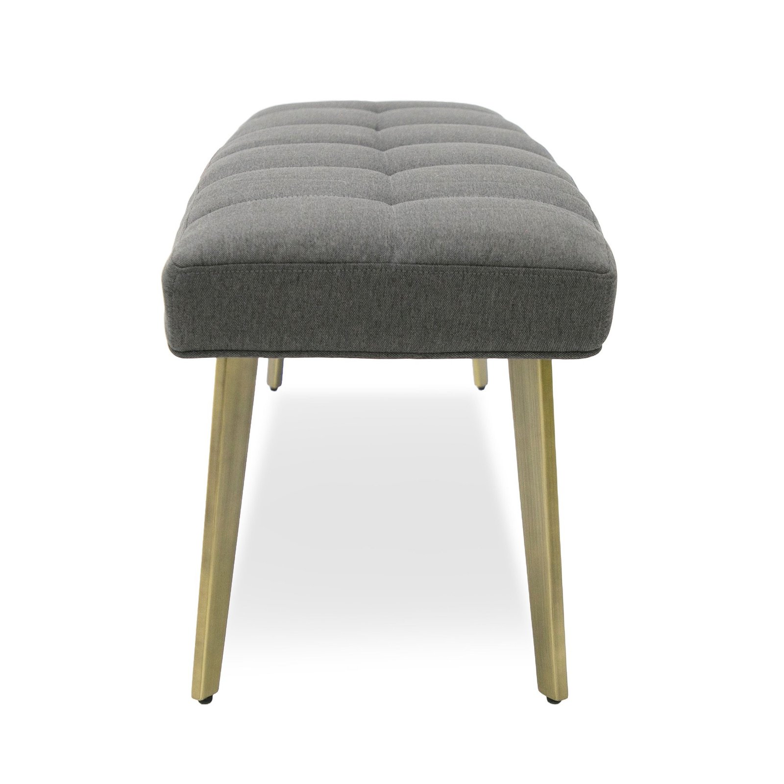 Modrest Cici - Contemporary Grey & Antique Brass Bench - Image 2