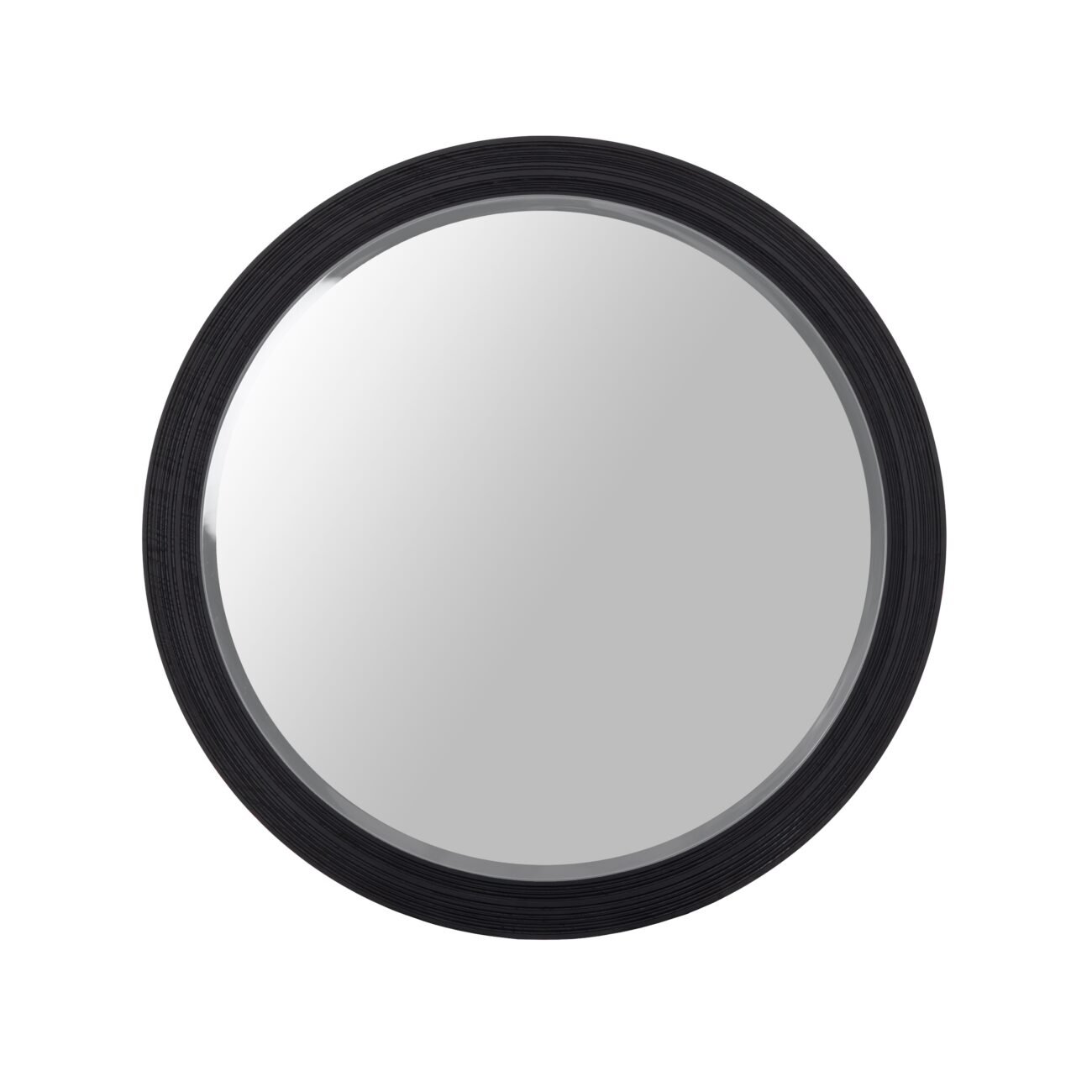 Lamod Cirque - Modern Black Ash Round Mirror - Image 2