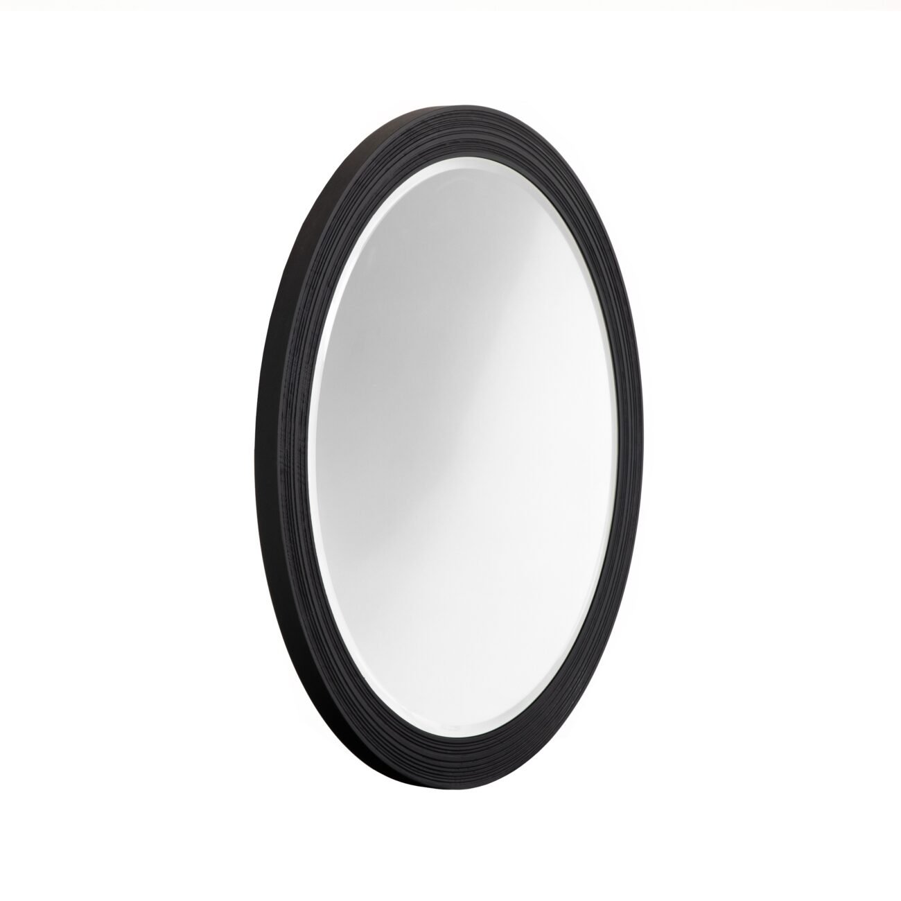 Lamod Cirque - Modern Black Ash Round Mirror - Image 4