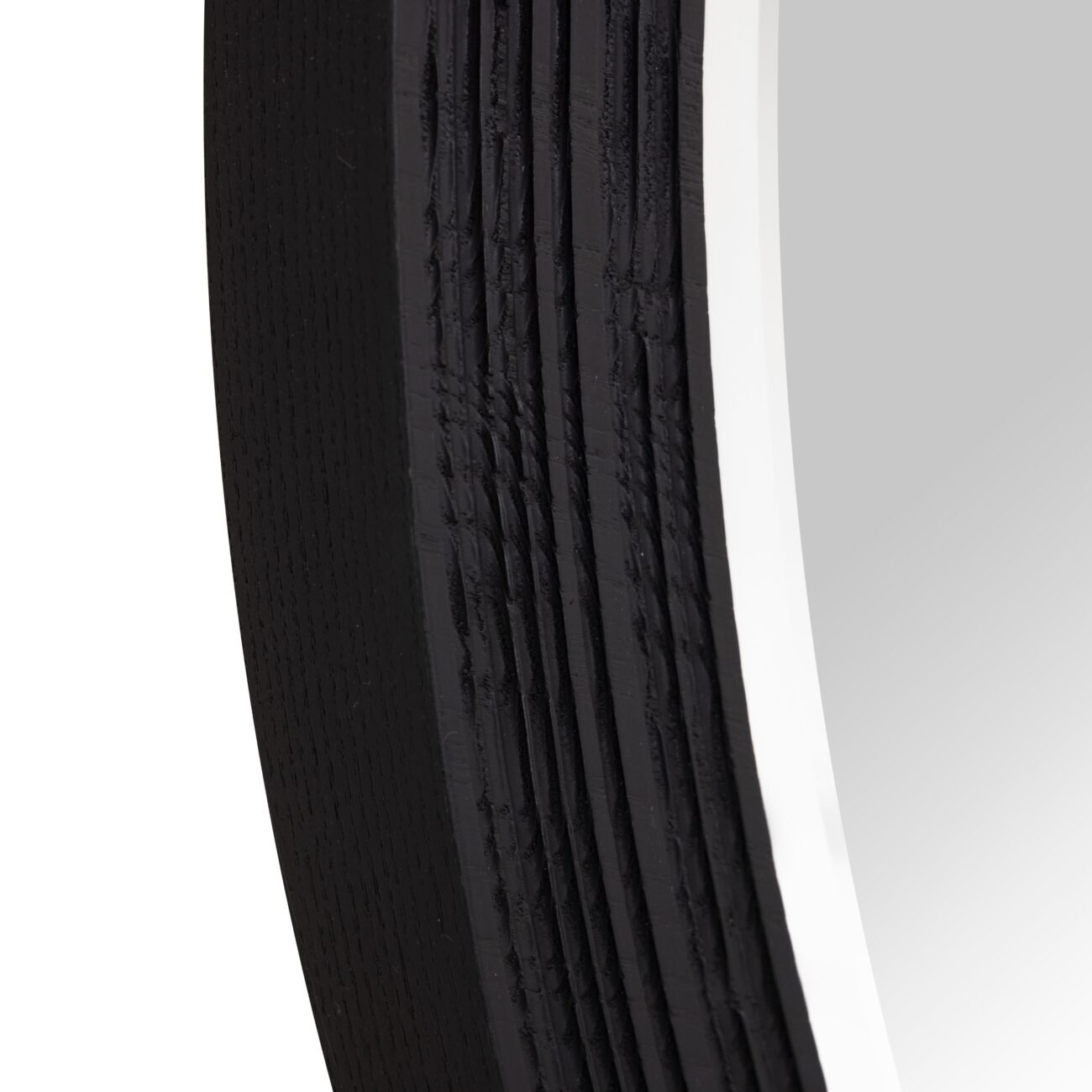 Lamod Cirque - Modern Black Ash Round Mirror - Image 5