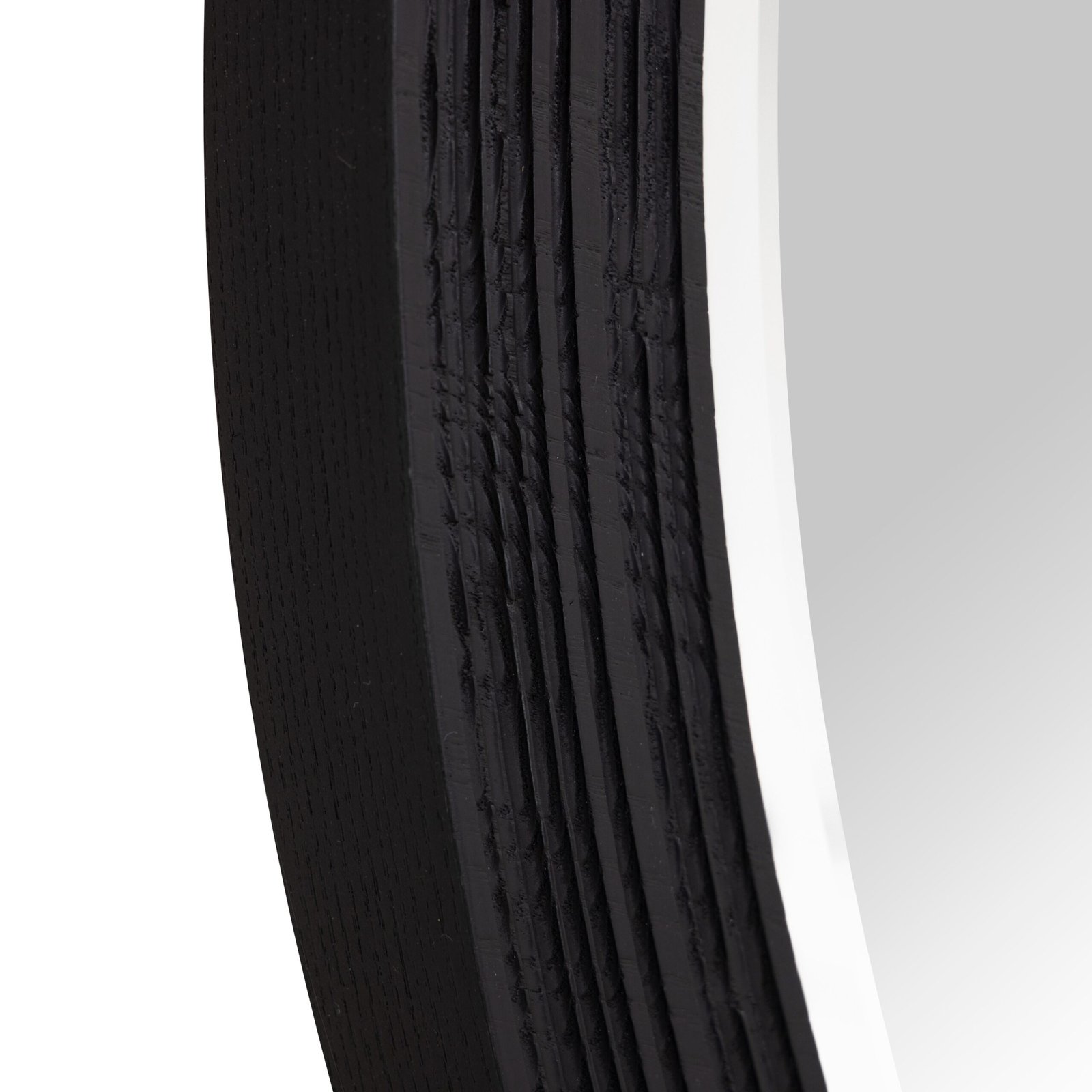 Lamod Cirque - Modern Black Ash Round Mirror - Image 5