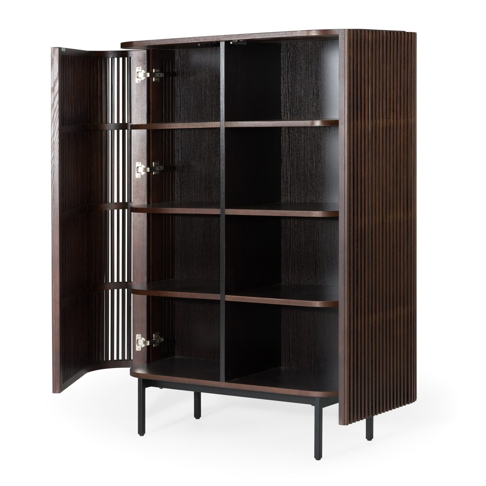 Modrest Clifton - Modern Smoked Ash Tall Buffet - Image 4