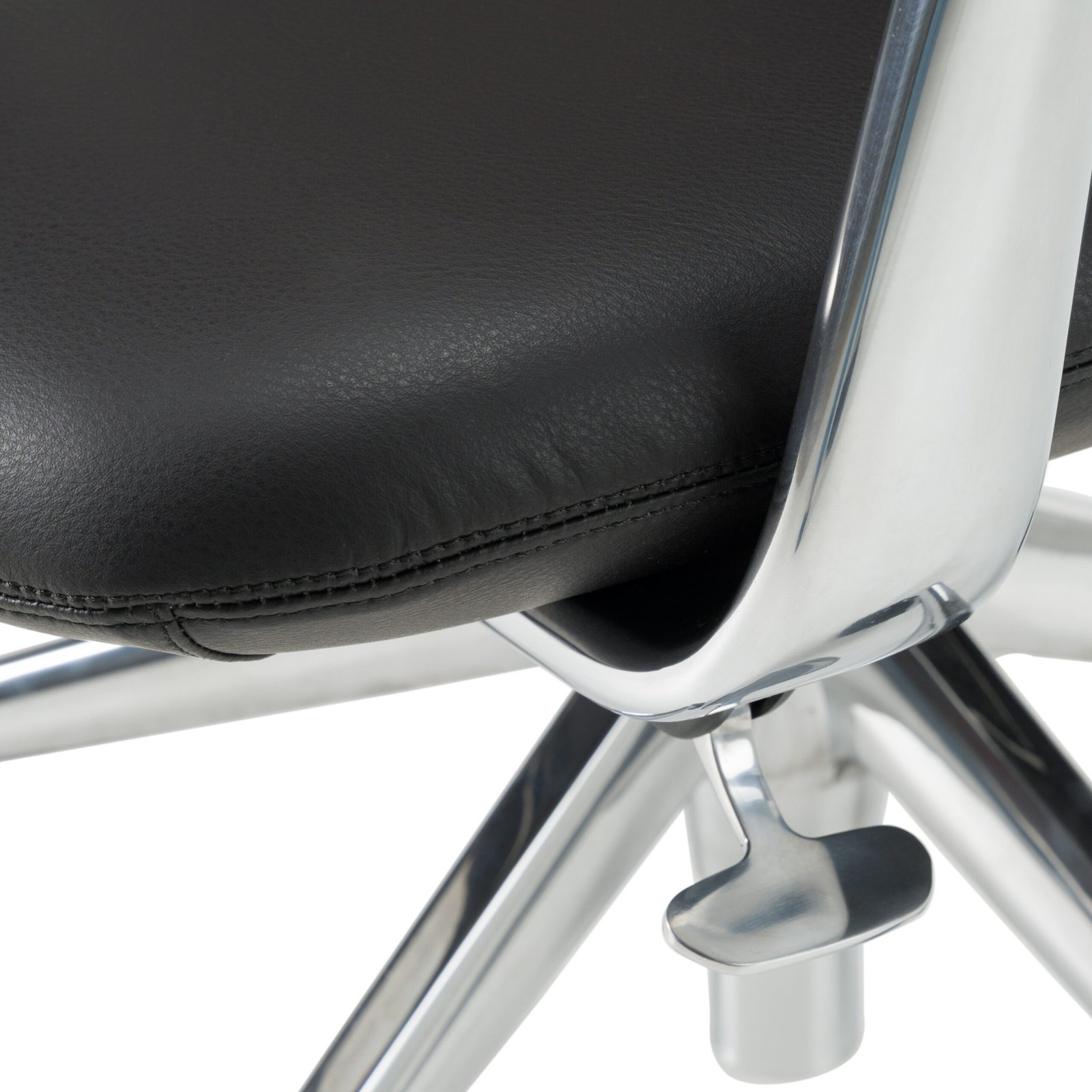 Modrest Clyne - Modern Black Vegan Leather Executive Office Chair - Image 5