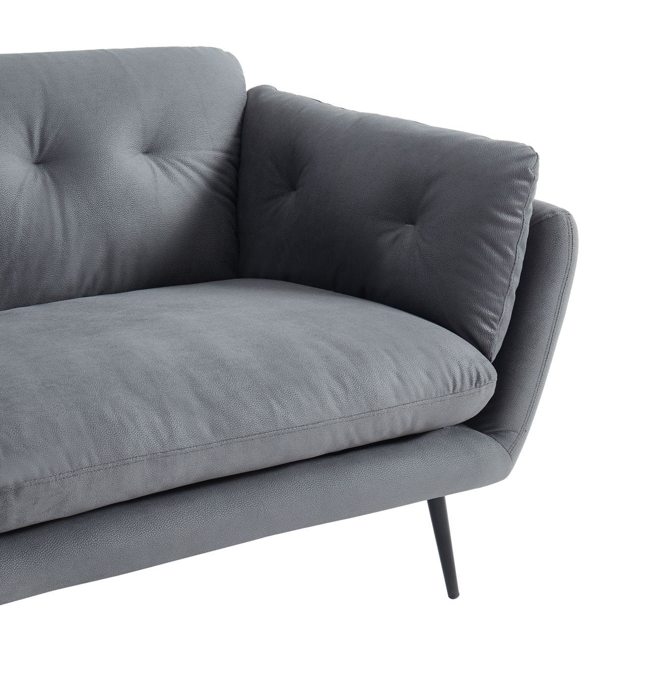 Divani Casa Cody - Modern Grey Fabric Sofa - Image 5