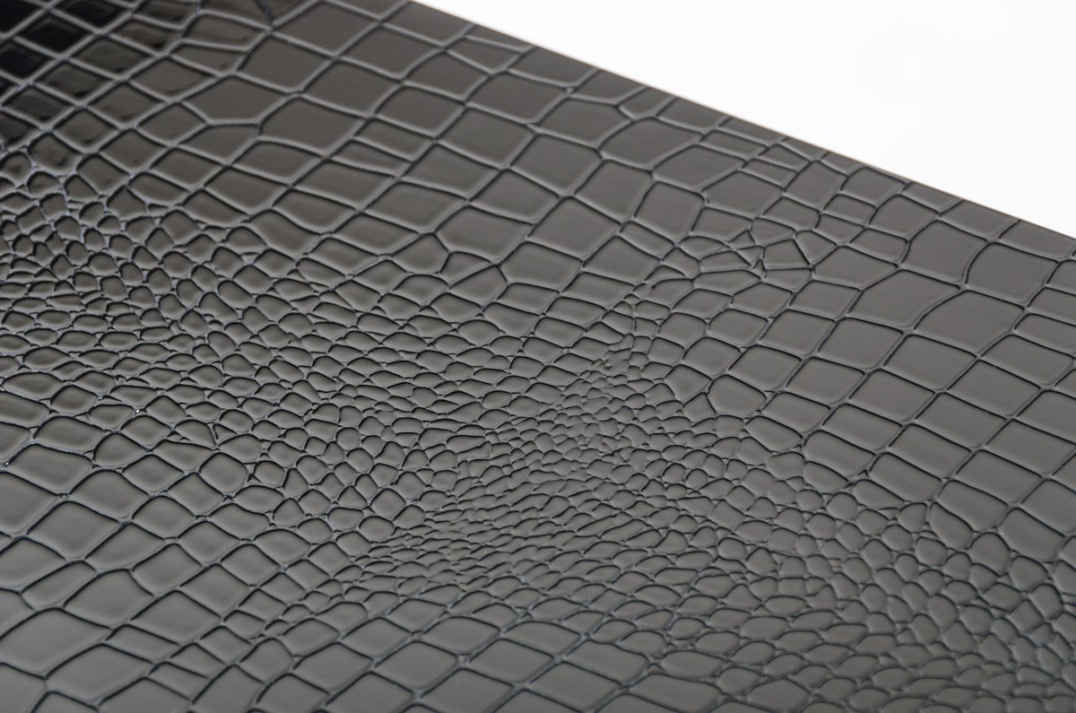 A&X Congress Transitional Black Crocodile Desk - Image 4