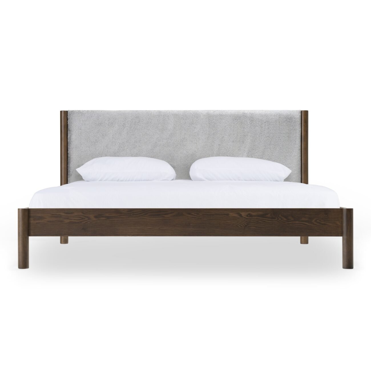 Modrest Carolina - Modern Grey Fabric + Wenge Bed - Image 4