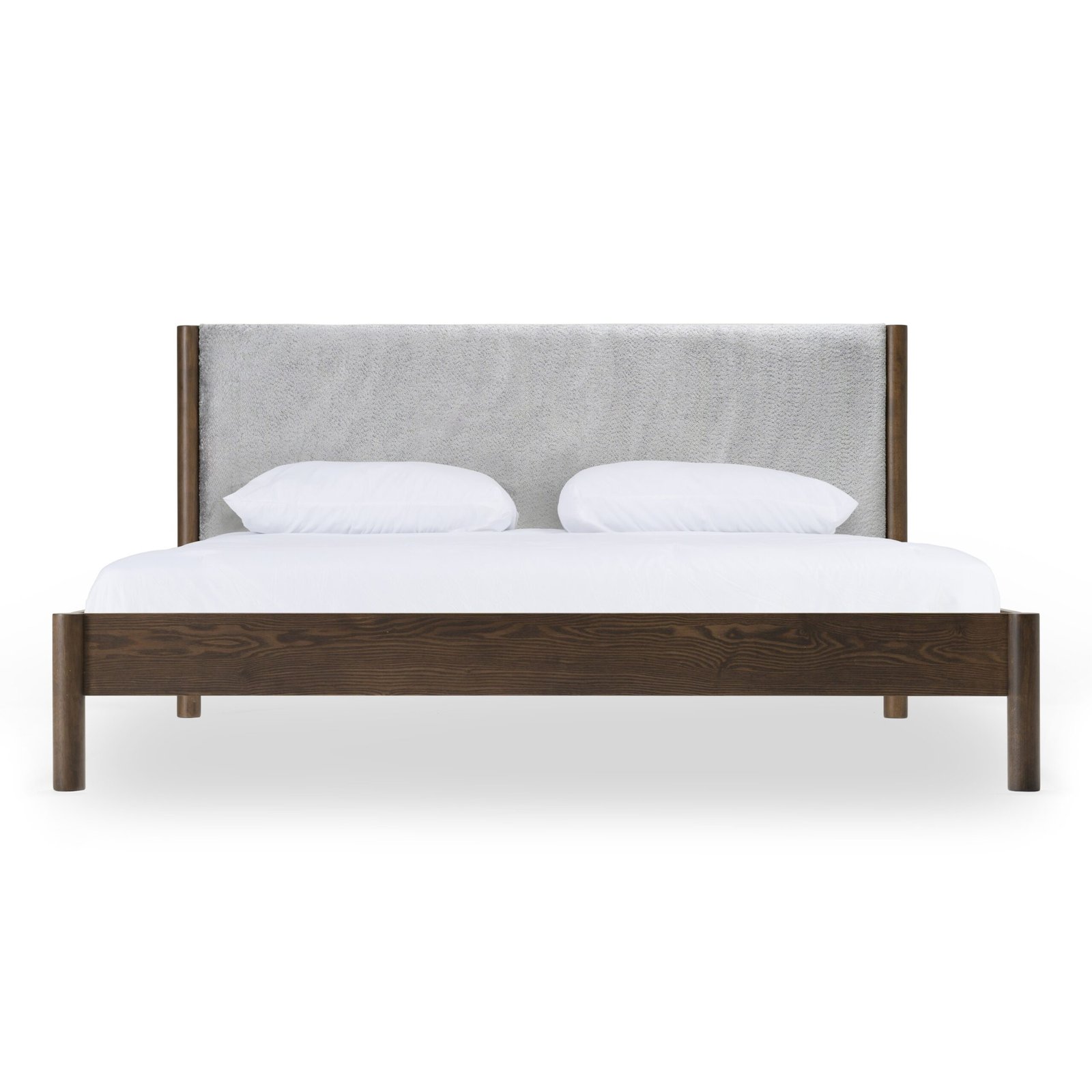 Modrest Carolina - Modern Grey Fabric + Wenge Bed - Image 4
