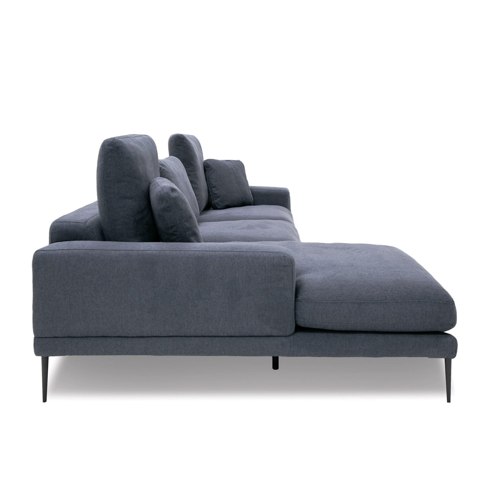 Divani Casa Corwith - Modern Blue Fabric Left Facing Sectional - Image 3