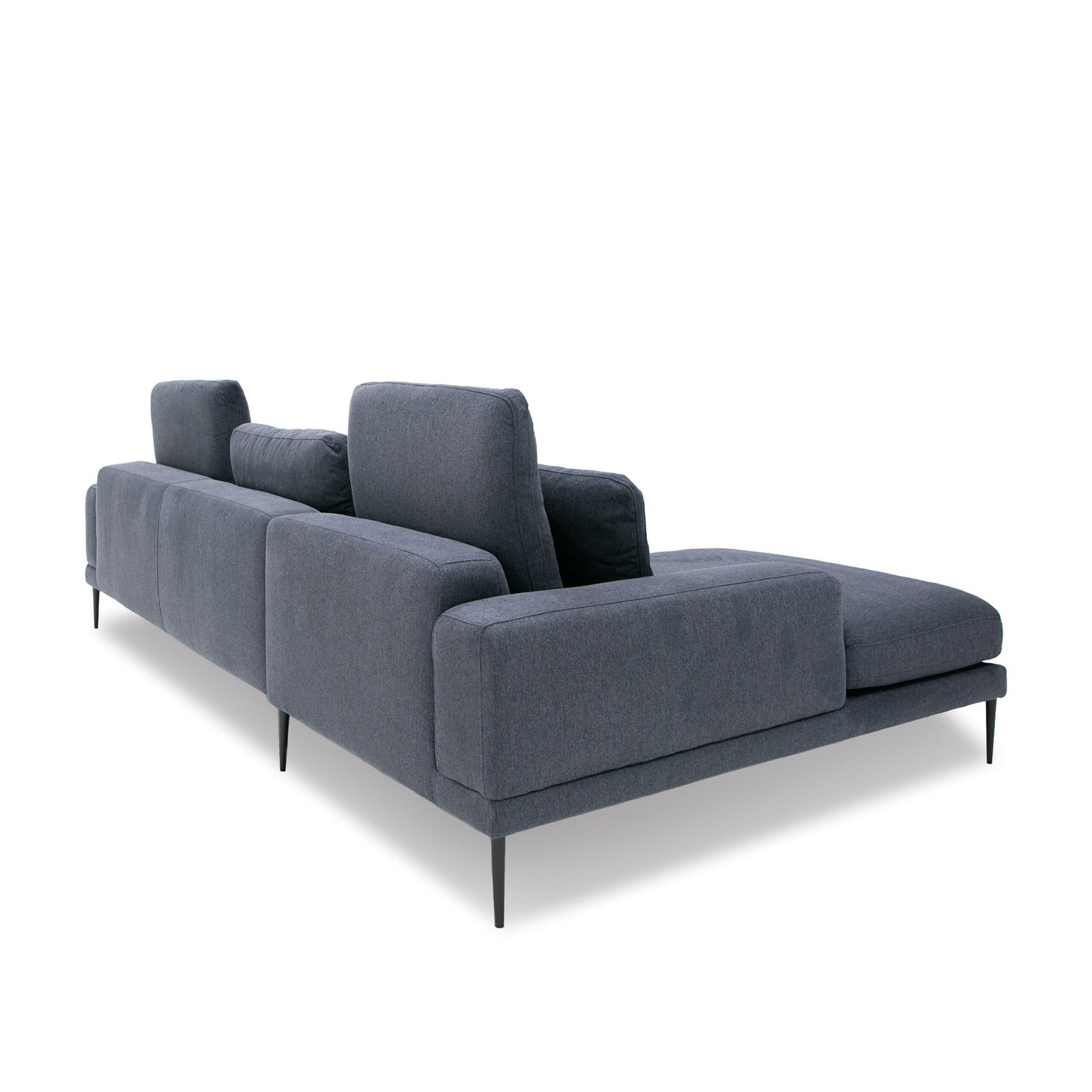 Divani Casa Corwith - Modern Blue Fabric Left Facing Sectional - Image 4
