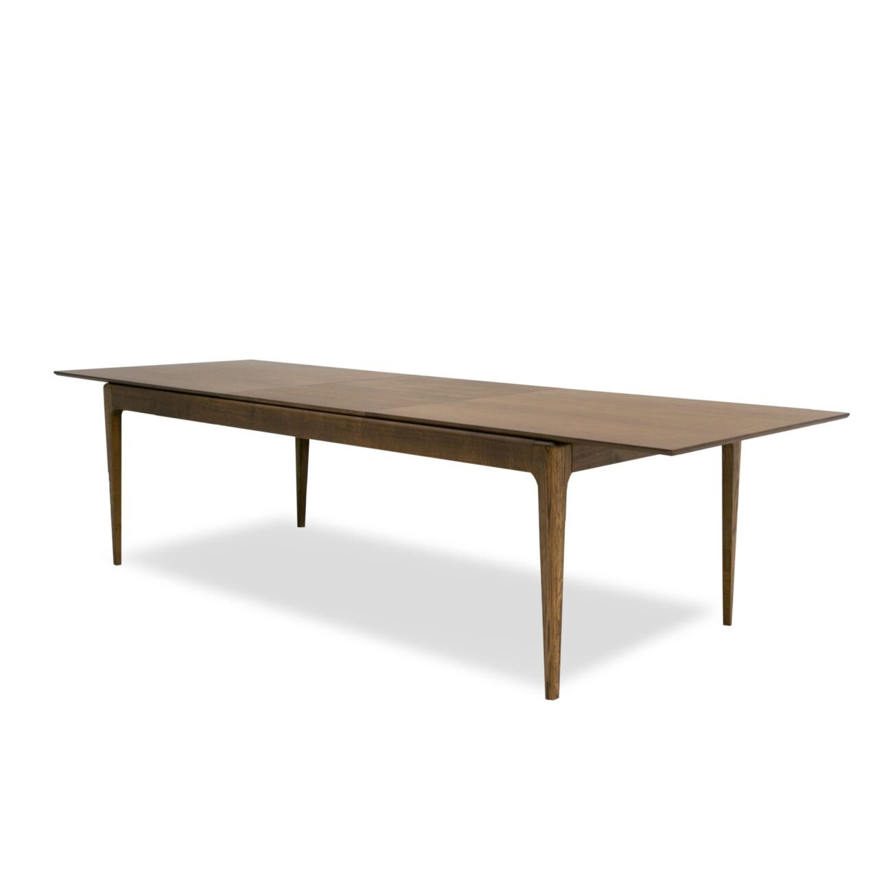 Modrest Dallas - Mid-Century Modern Brown Oak Extendable Dining Table - Image 3