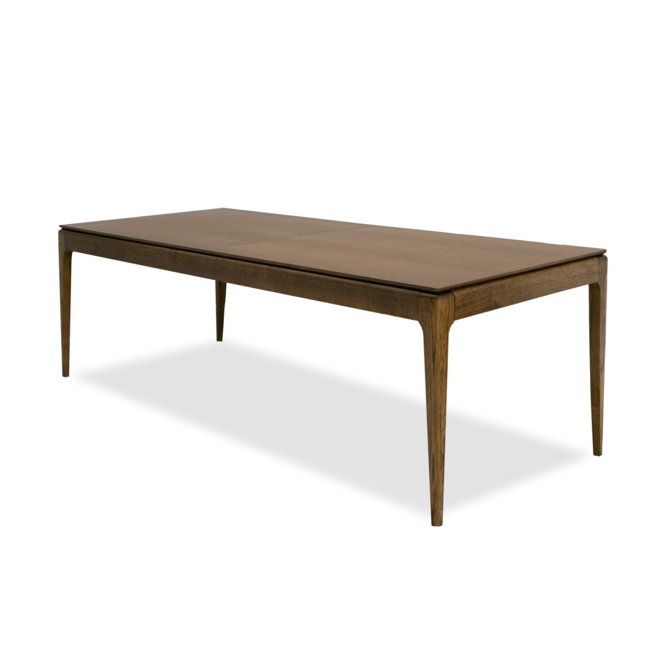 Modrest Dallas - Mid-Century Modern Brown Oak Extendable Dining Table - Image 5