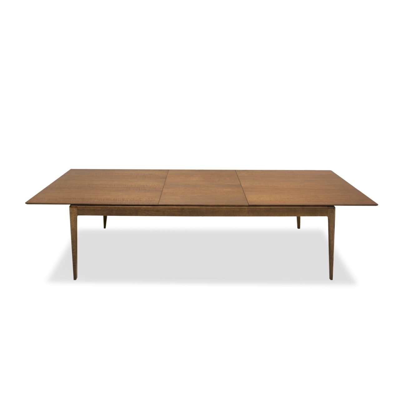 Modrest Dallas - Mid-Century Modern Brown Oak Extendable Dining Table - Image 2