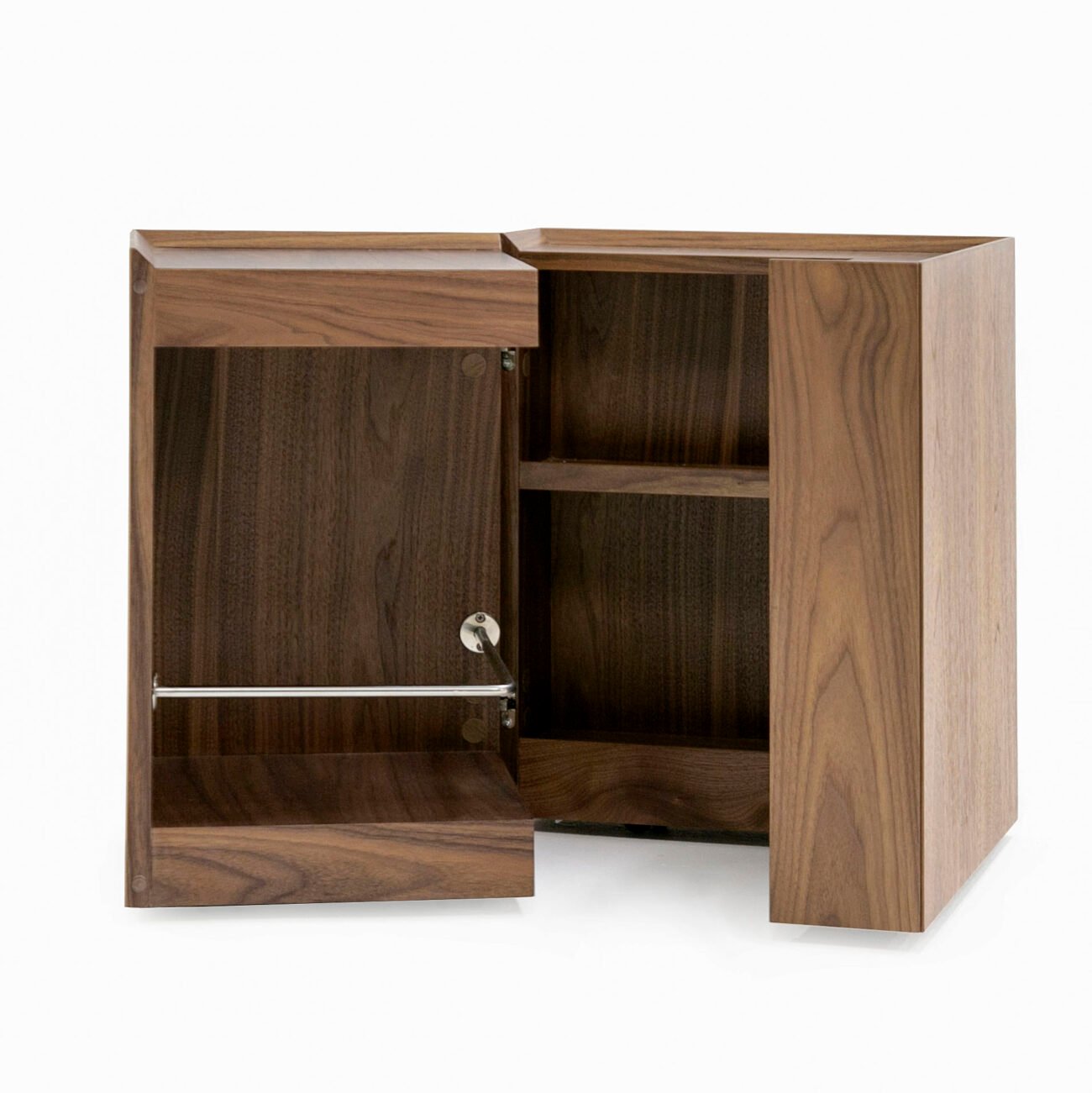Modrest Delight - Modern Walnut End Table - Image 4