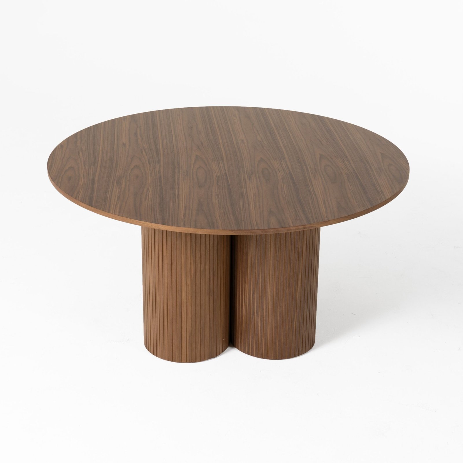 Modrest Depew - Mid-Century Modern Walnut Round Dining Table - Image 2