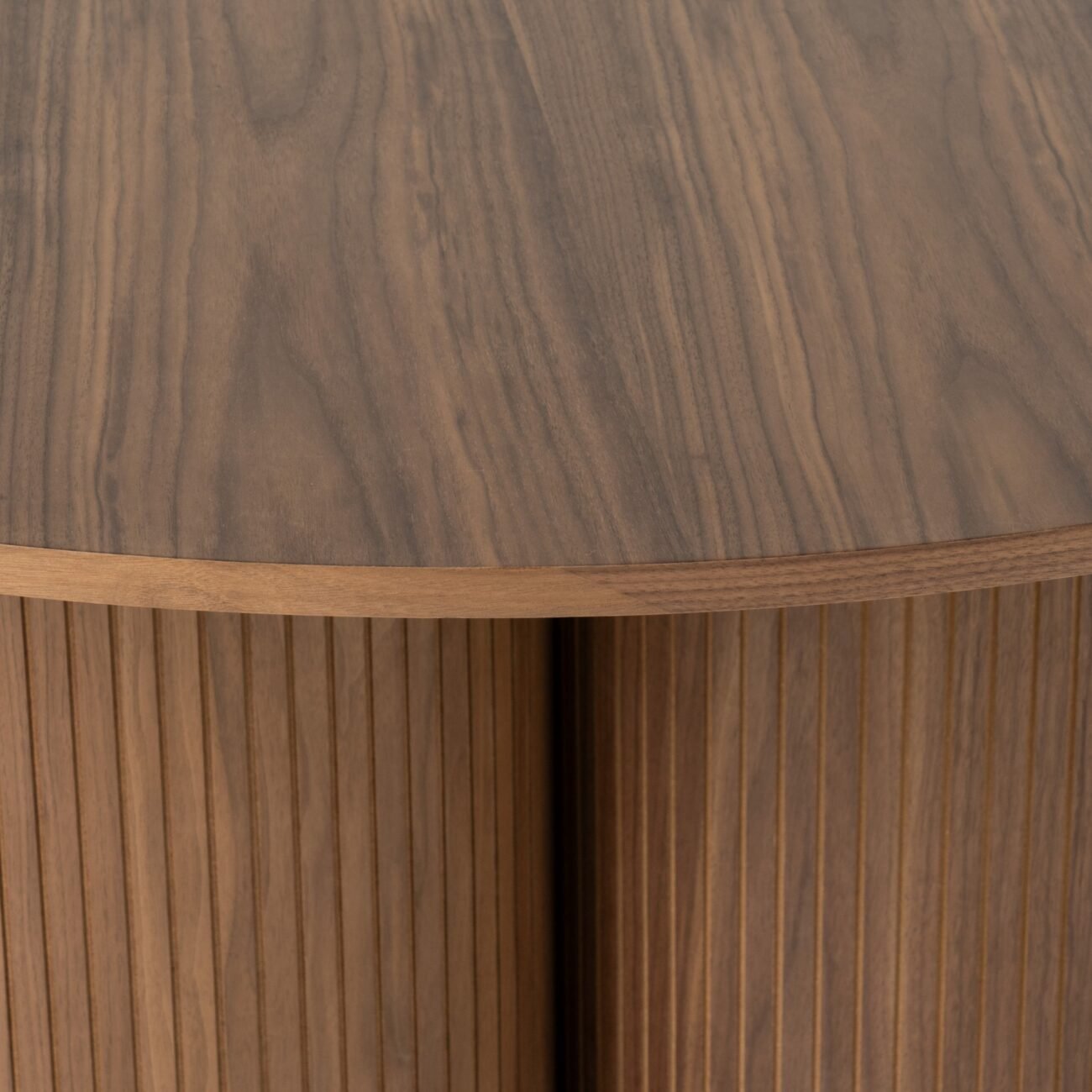 Modrest Depew - Mid-Century Modern Walnut Round Dining Table - Image 3
