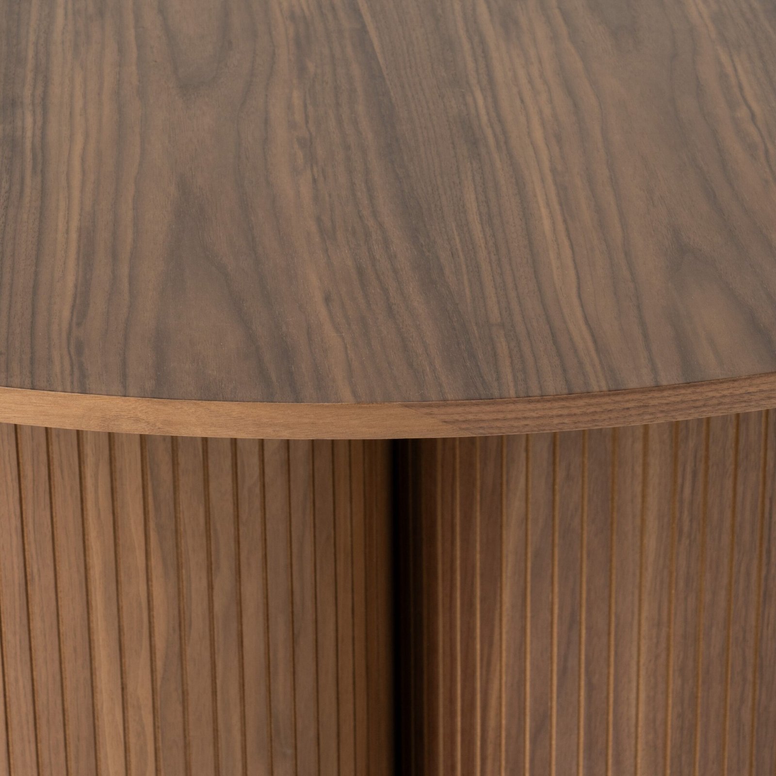 Modrest Depew - Mid-Century Modern Walnut Round Dining Table - Image 3