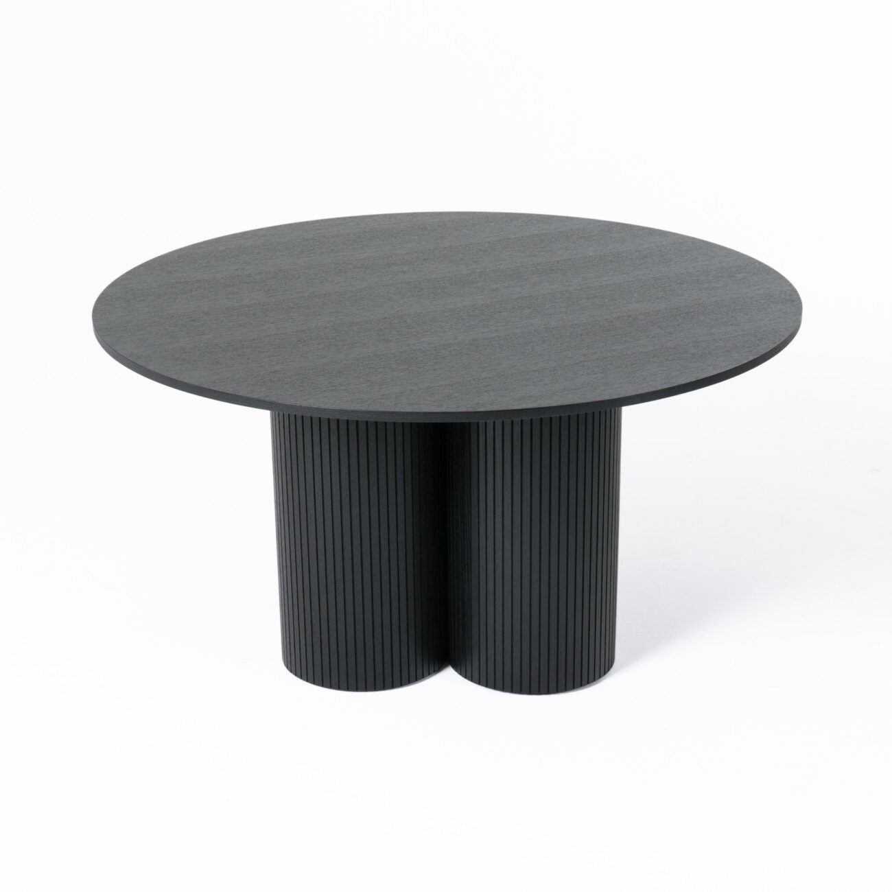 Modrest Depew - Mid-Century Modern Black Oak Round Dining Table - Image 2