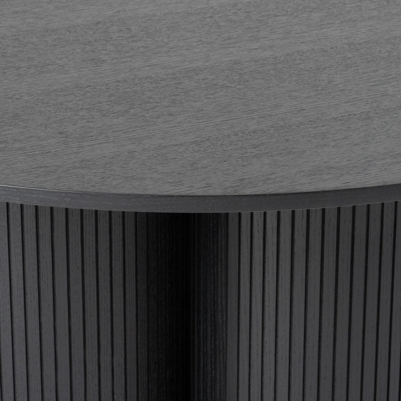 Modrest Depew - Mid-Century Modern Black Oak Round Dining Table - Image 3