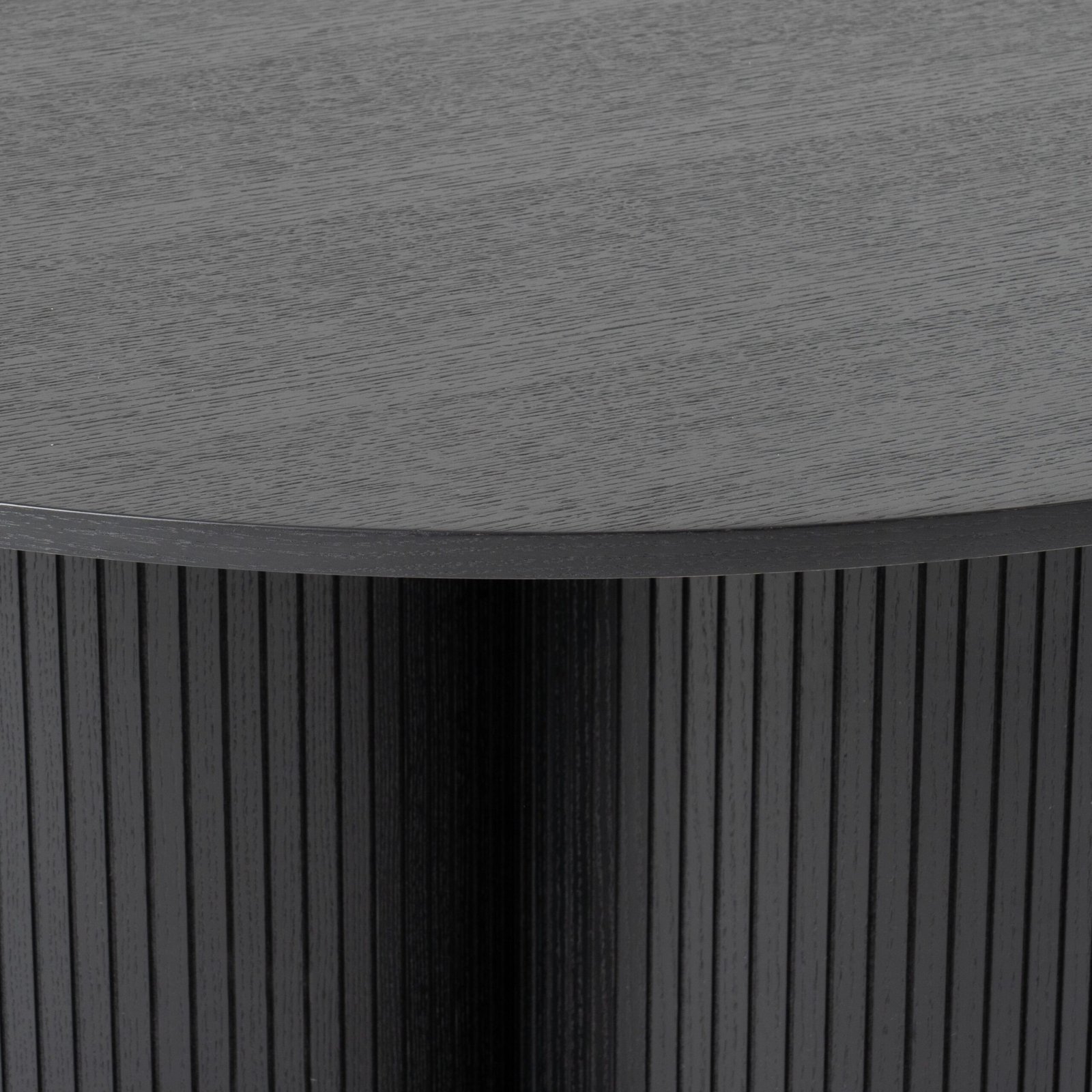 Modrest Depew - Mid-Century Modern Black Oak Round Dining Table - Image 3
