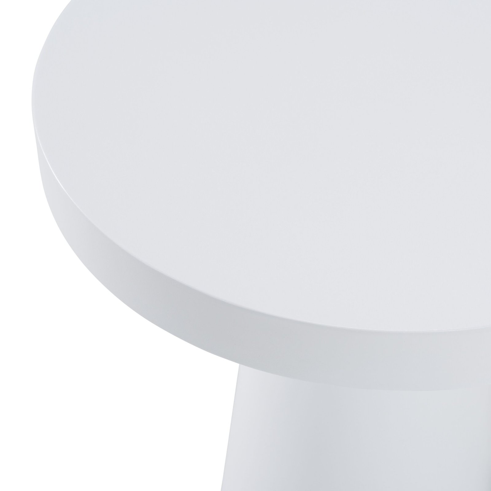 Modrest Desoto - Modern White Concrete Round End Table - Image 5