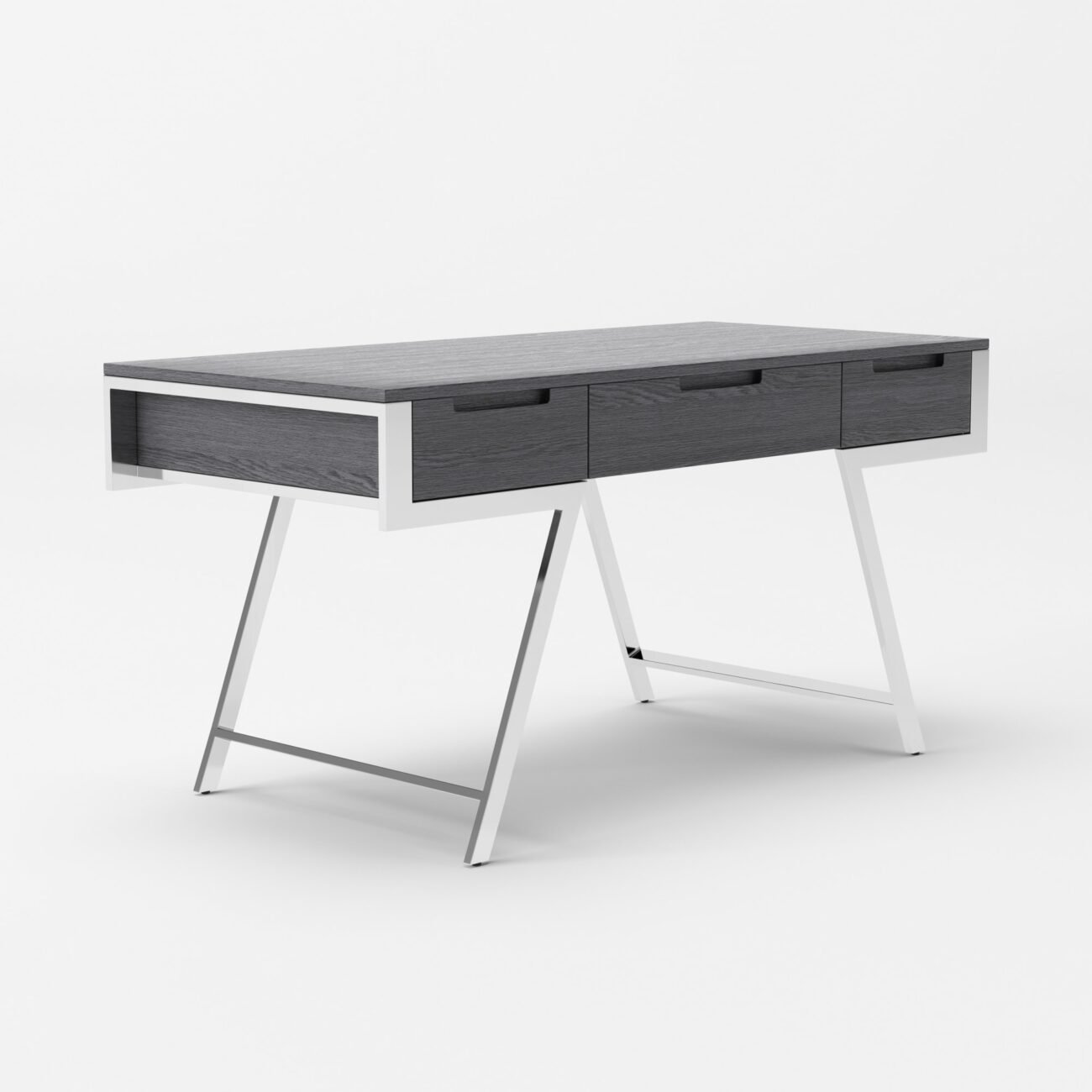 Modrest Dessart - Modern Elm Grey Office Desk - Image 4