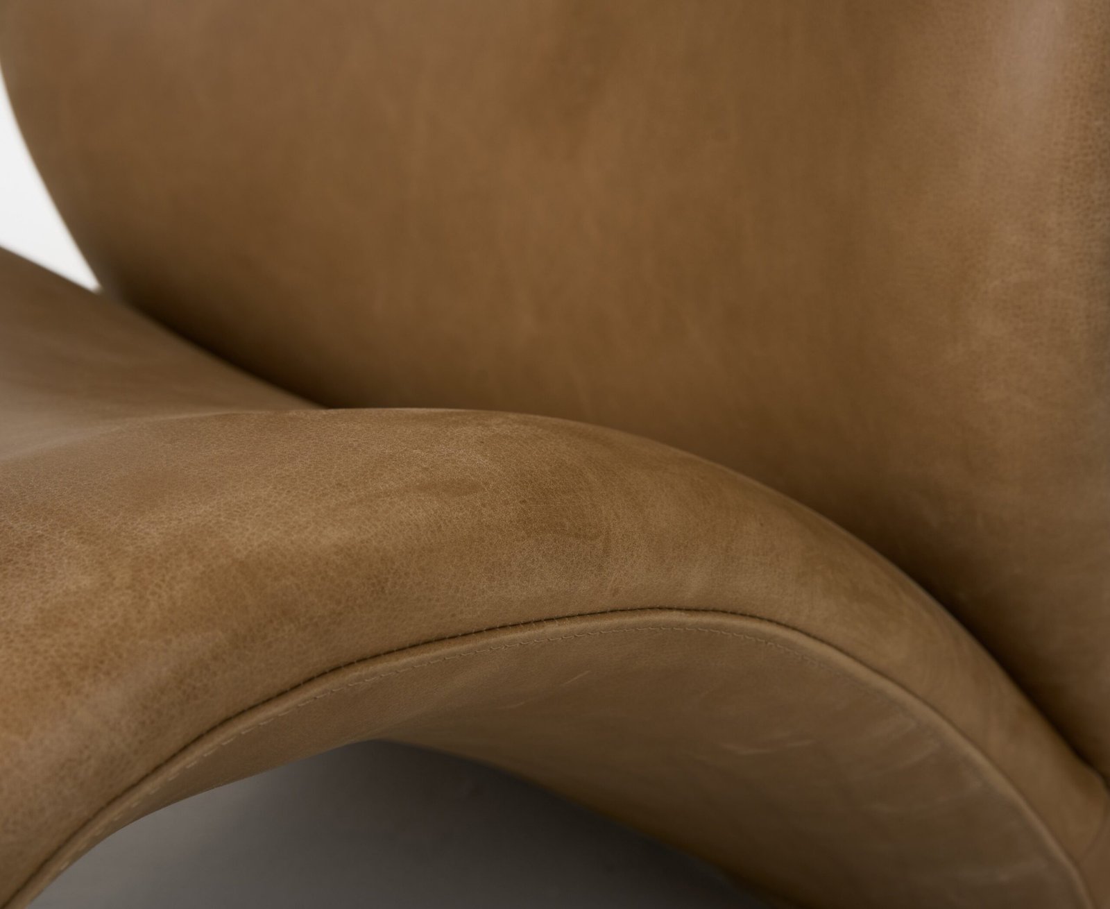 Modrest Donovan - Modern Brown Leather Accent Chair - Image 4
