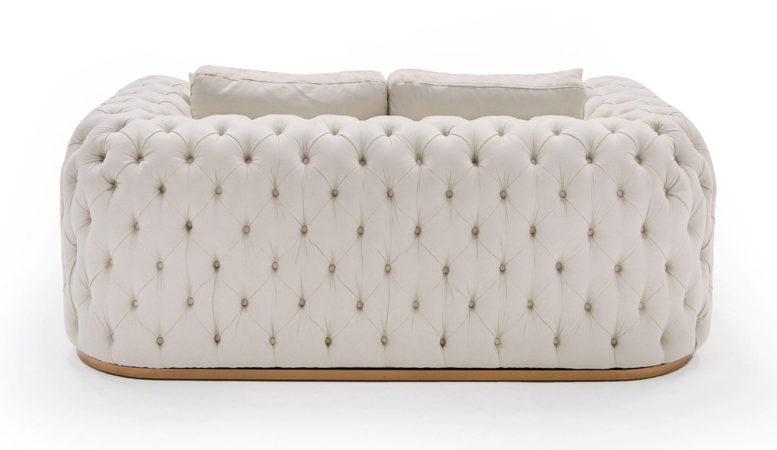 Divani Casa Dosie - Modern Beige Fabric Sofa & Loveseat Set - Image 4