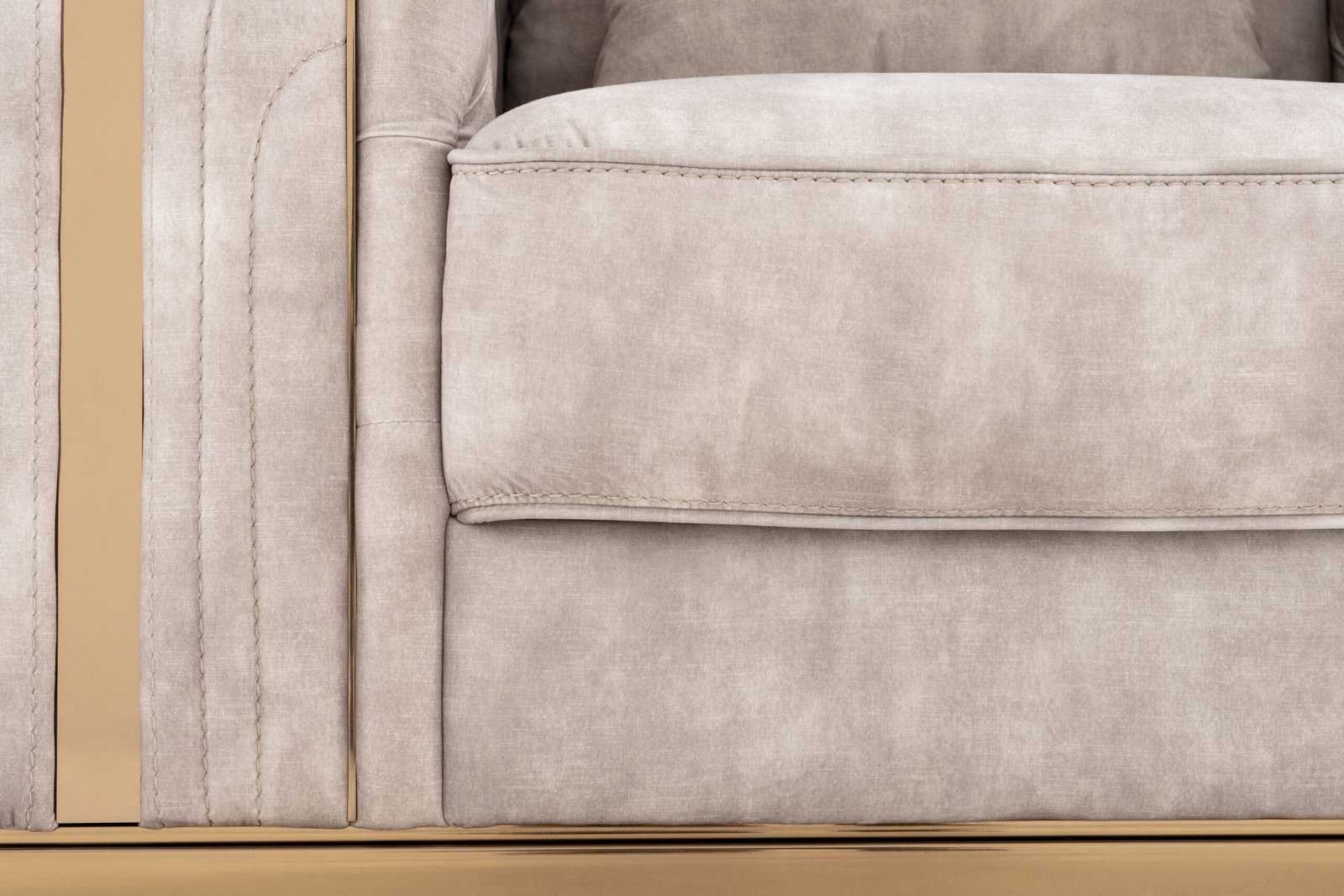 Divani Casa Dosie - Transitional Beige Velvet Chair - Image 5