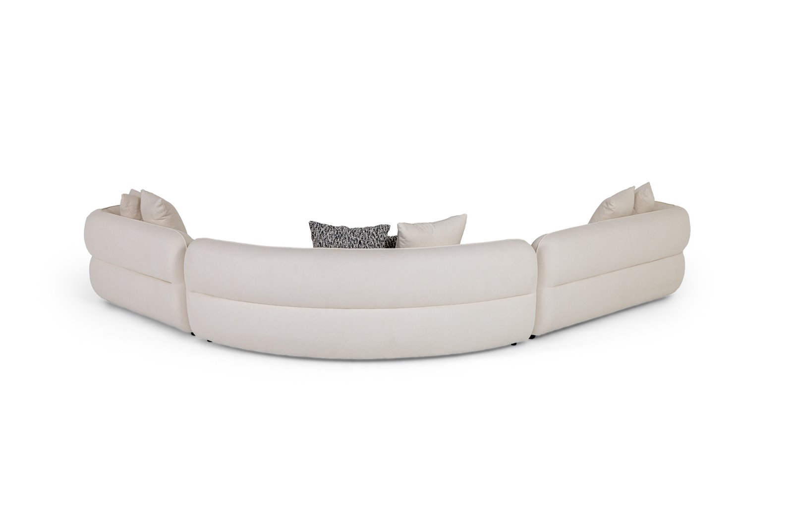 Divani Casa Drayton - Modern Off-White Fabric Sectional Sofa - Image 2