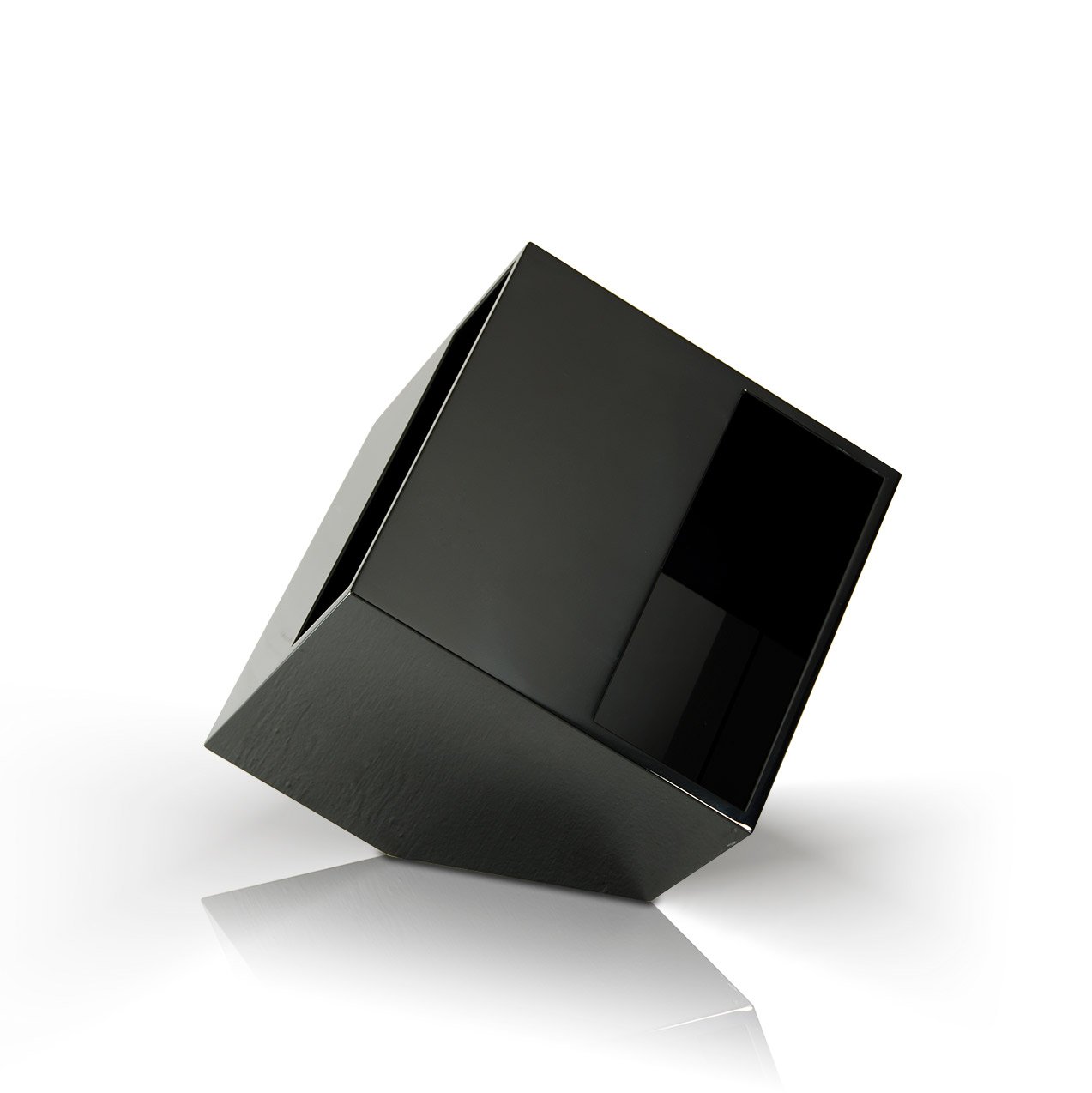 Book Modern Black Magazine Holder End Table - Image 3