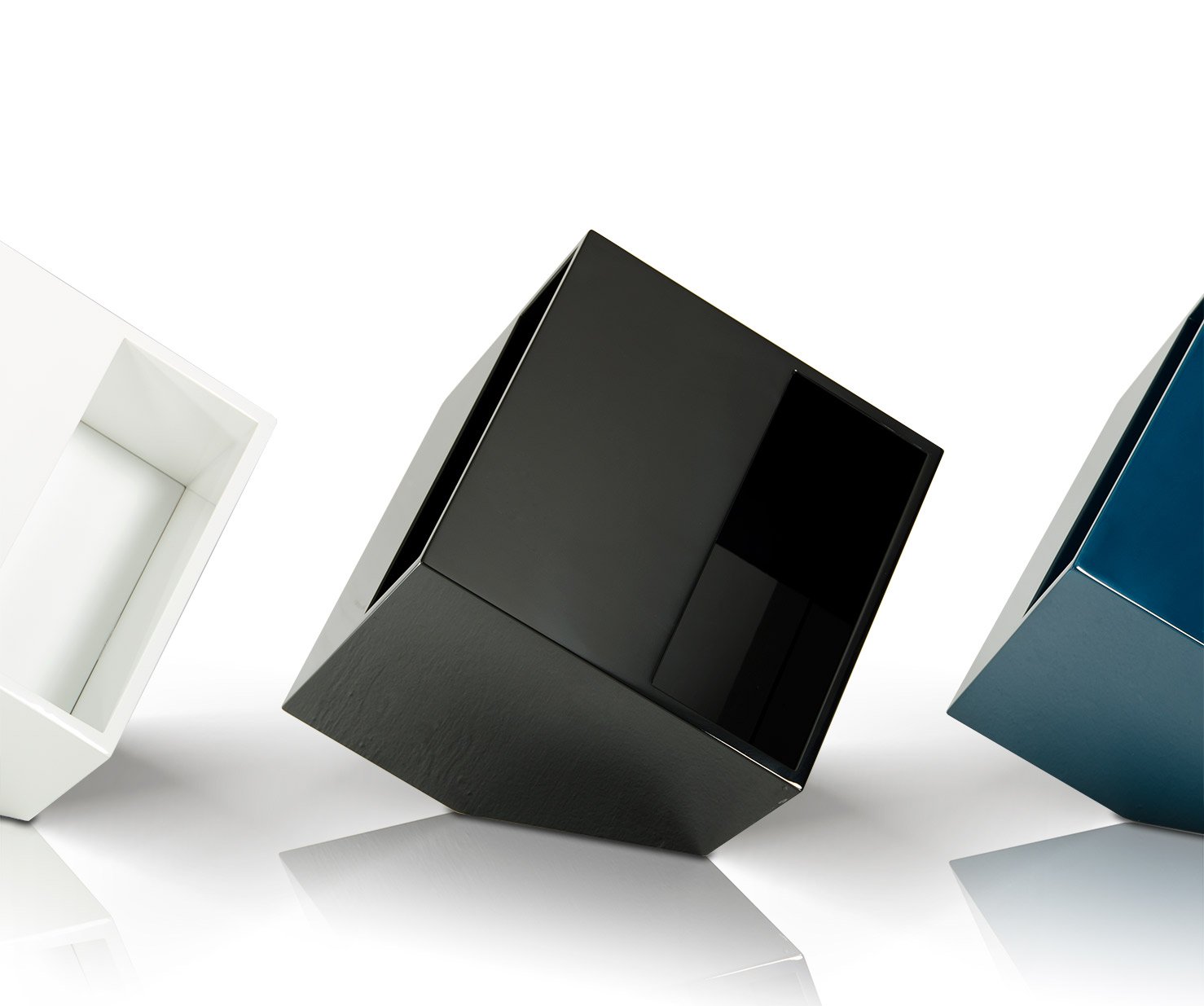Book Modern Black Magazine Holder End Table - Image 4