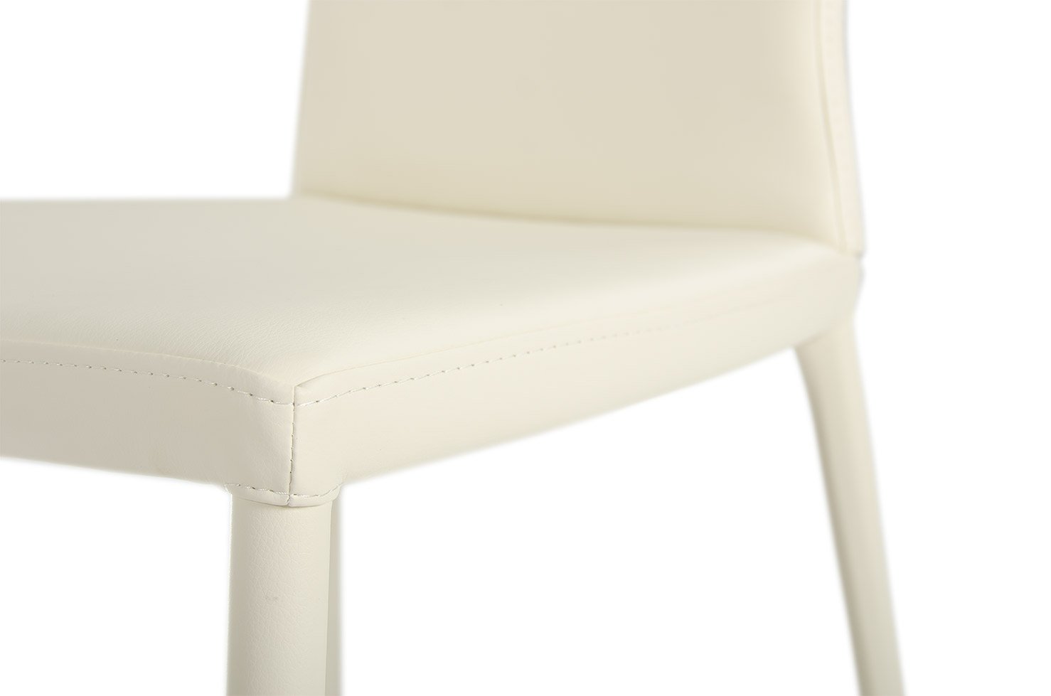 167CH - White Contemporary Modern Dining Chair (Set of 2) - Image 4
