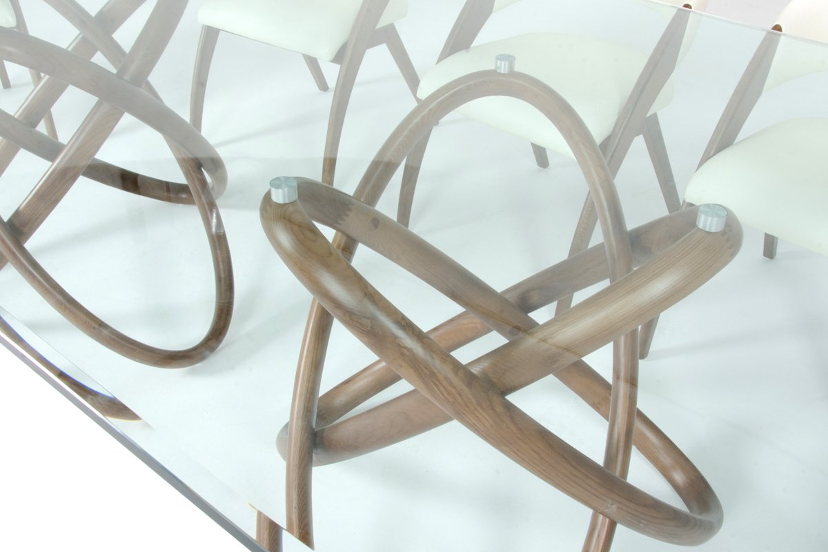 Modrest Mason & Lucas Modern Walnut Dining Set - Image 4