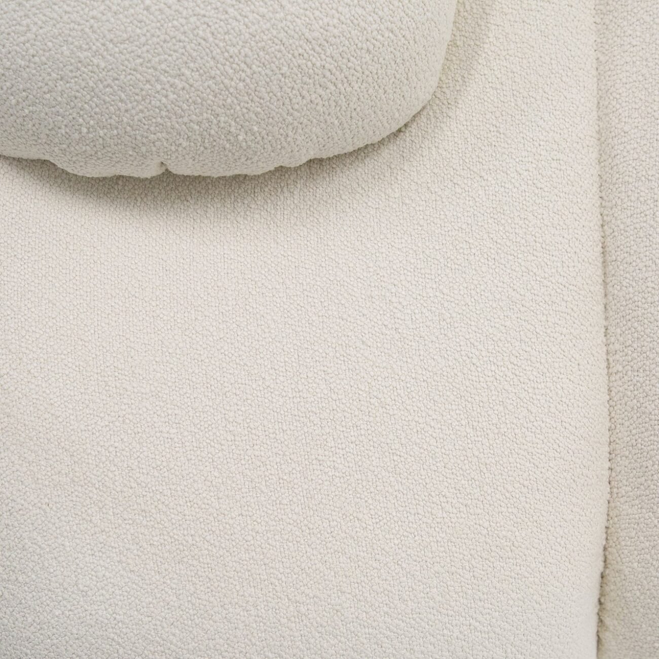 Divani Casa Duran - Contemporary White Fabric 4-Seater Sofa - Image 4