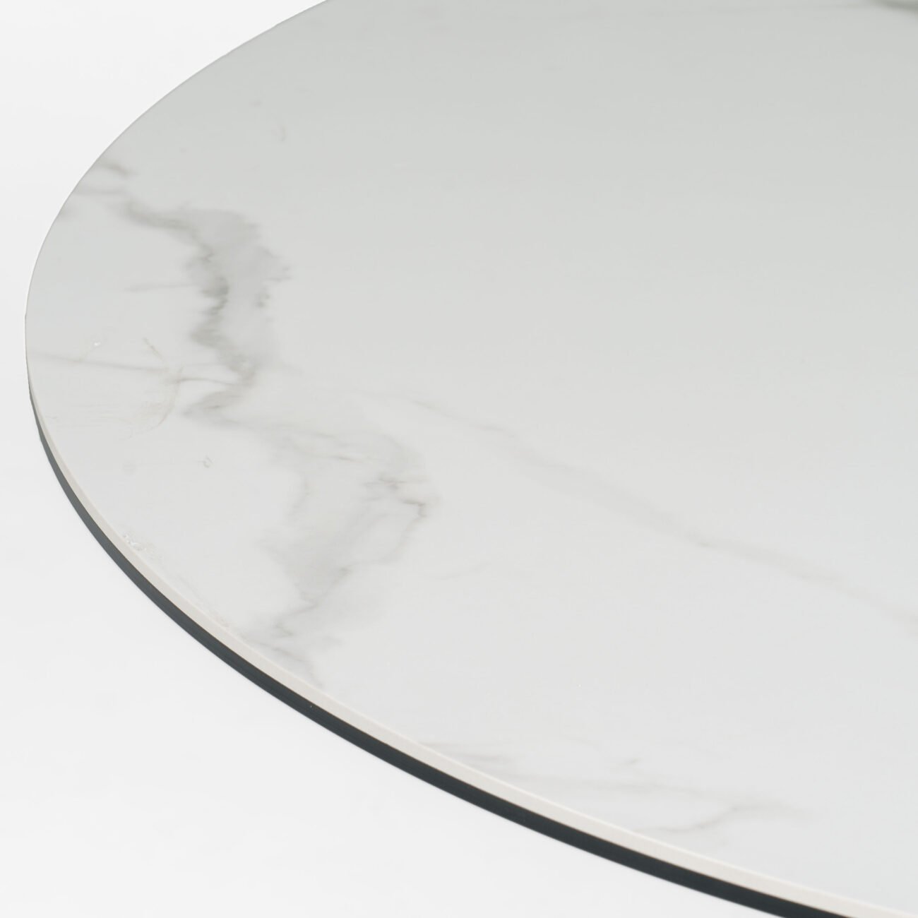Modrest Edith - Modern Round White Ceramic Dining Table - Image 3