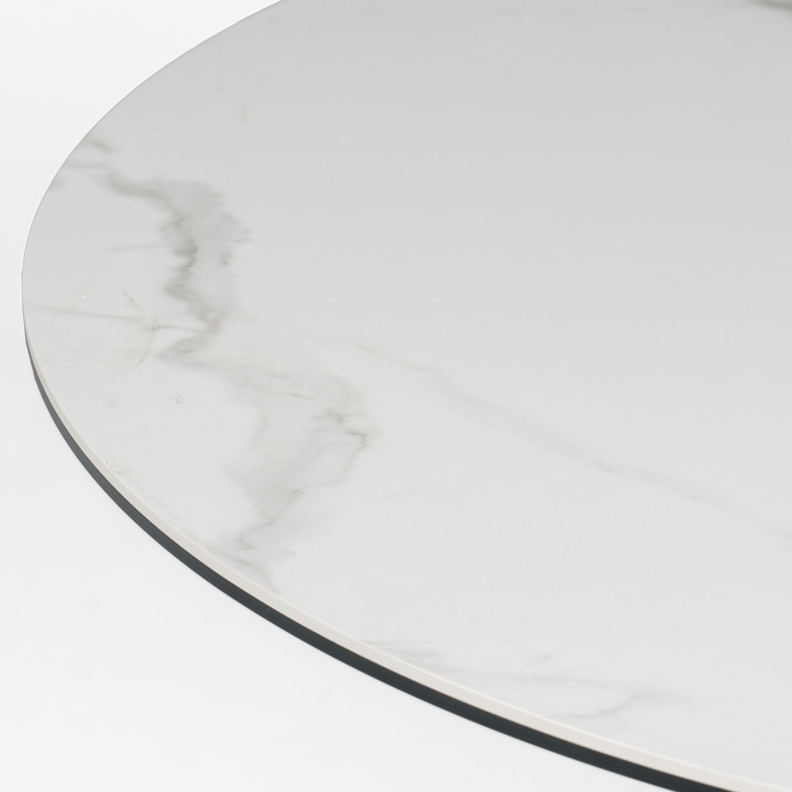 Modrest Edith - Modern Round White Ceramic Dining Table - Image 3