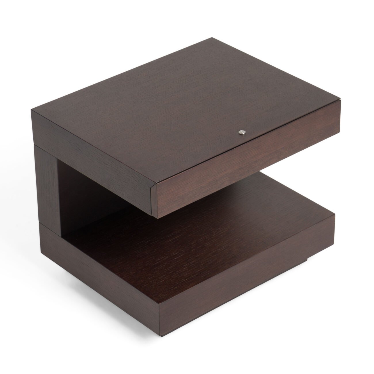 Modrest Esso Modern Brown Oak Nightstand - Image 2