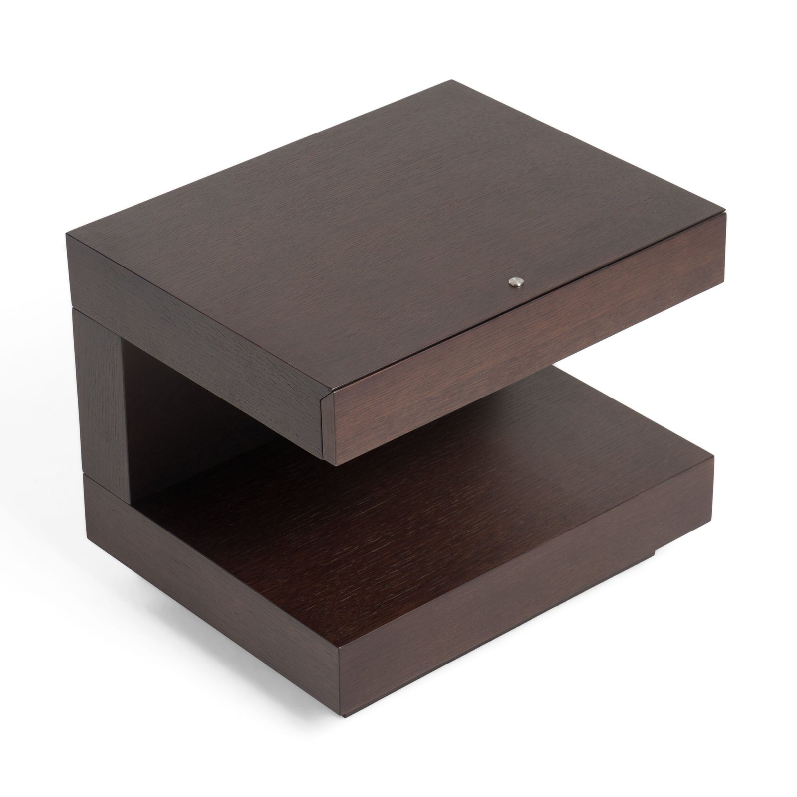 Modrest Esso Modern Brown Oak Nightstand - Image 2
