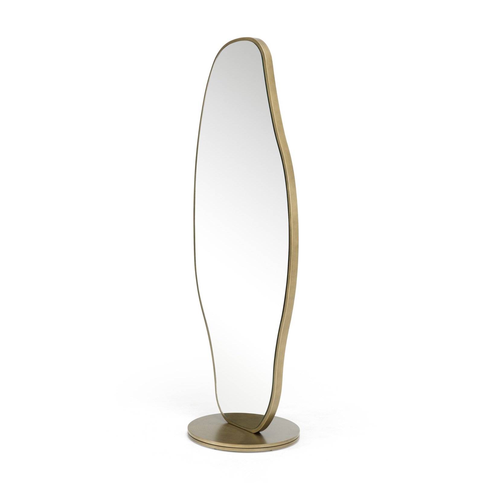 Modrest Esteem - Modern Antique Brass Freestanding Mirror