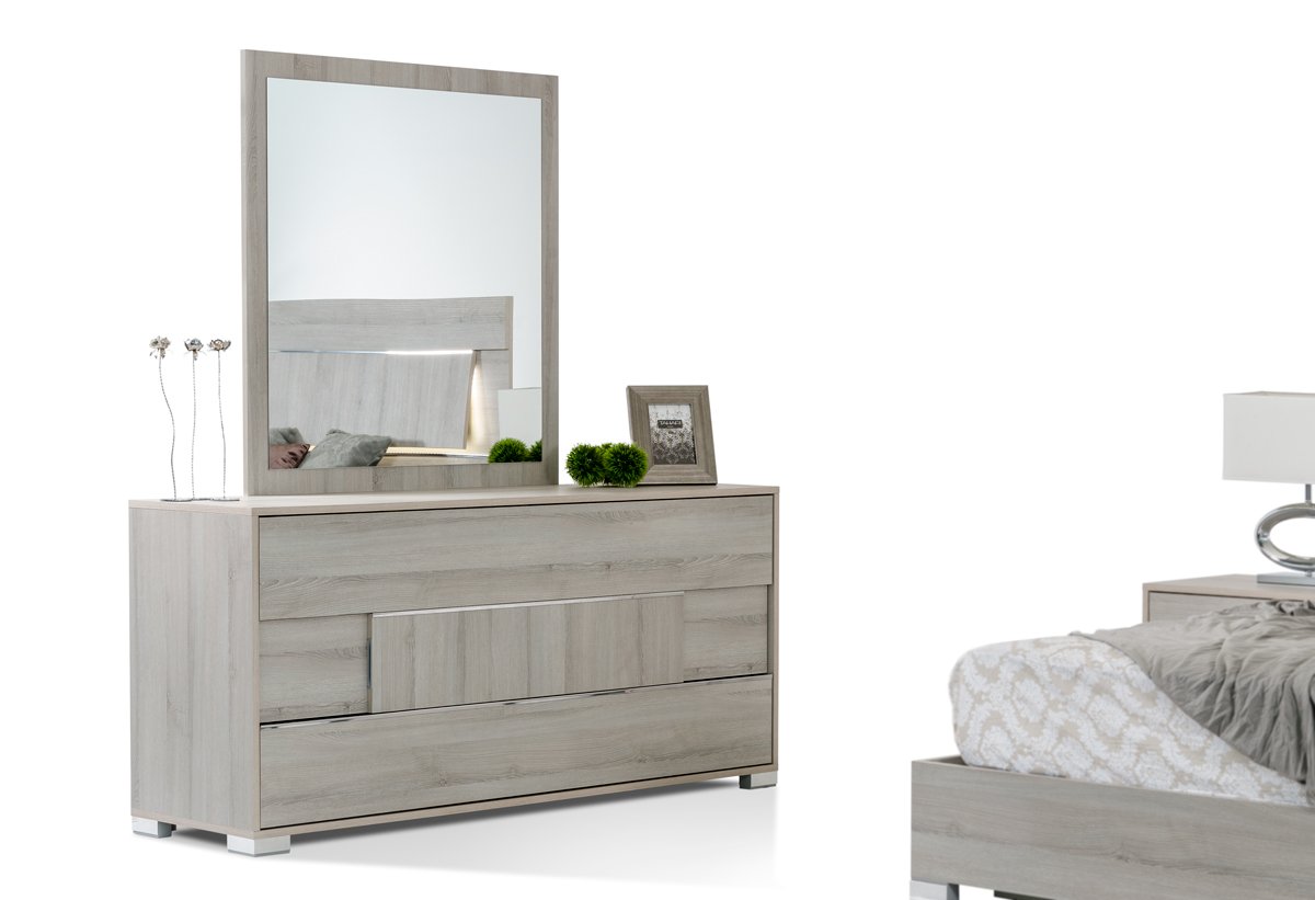 Modrest Ethan Italian Modern Grey Bedroom Set - Image 3