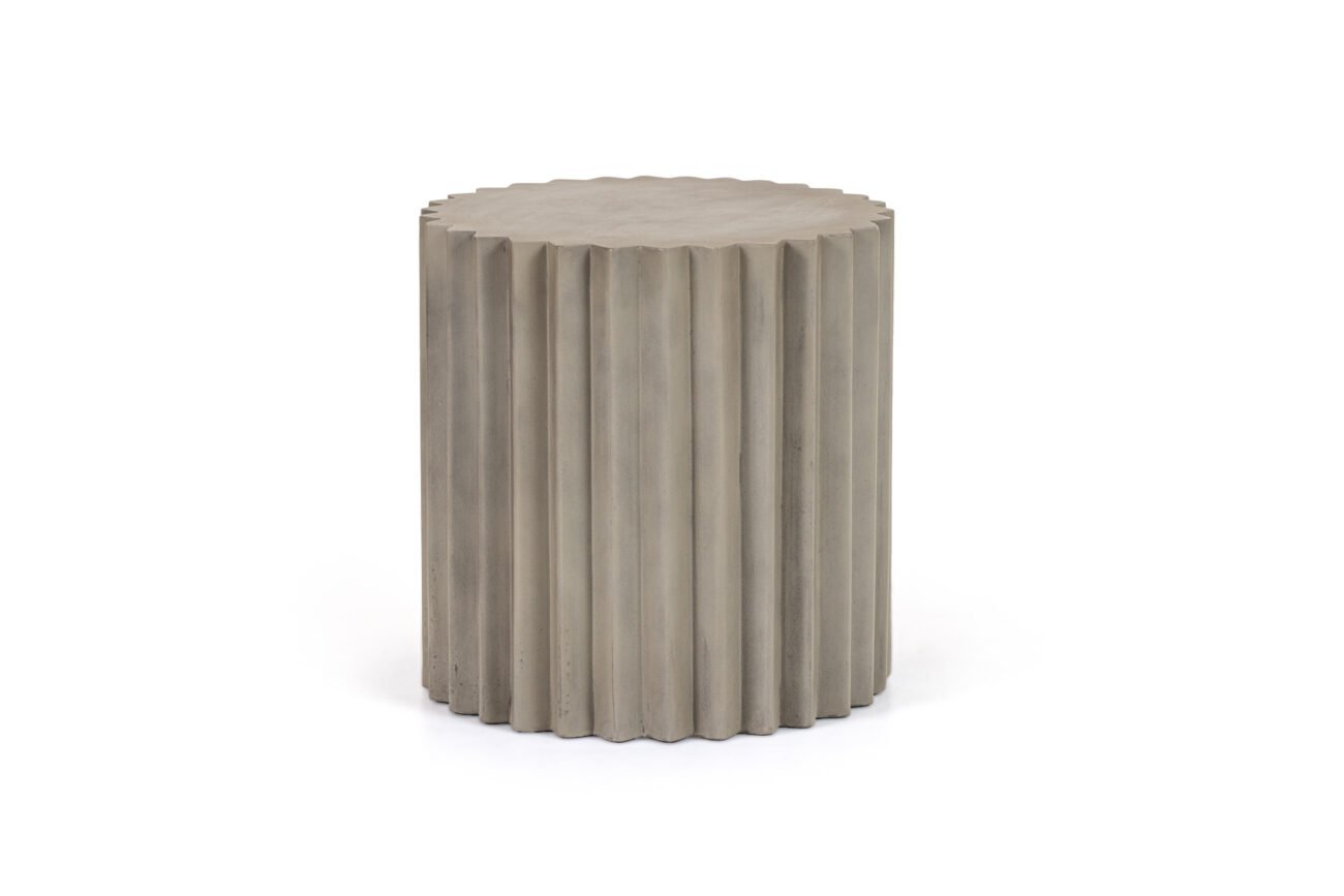 Modrest Evadale - Modern Grey Concrete End Table - Image 2