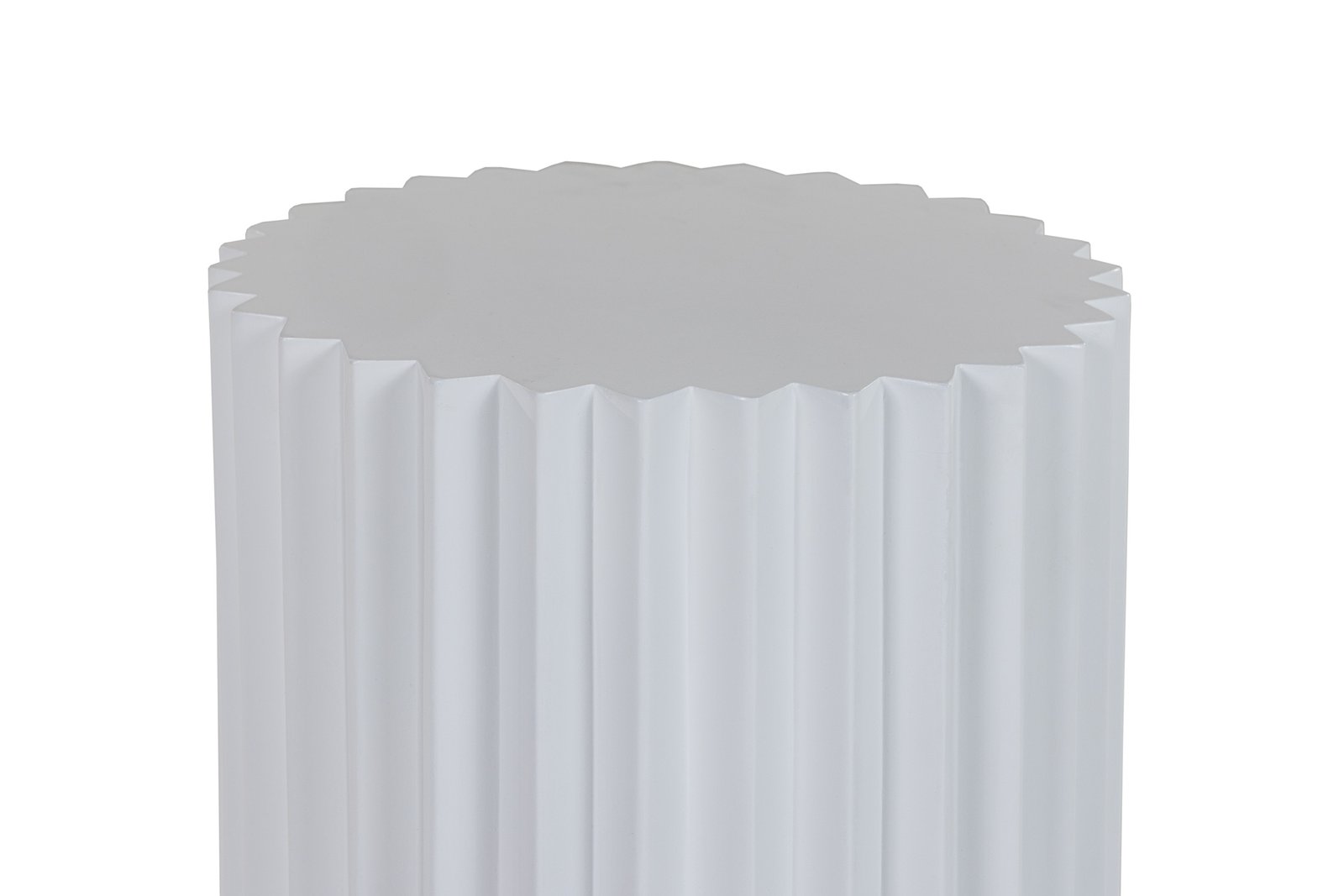 Modrest Evadale - Modern White Concrete End Table - Image 3