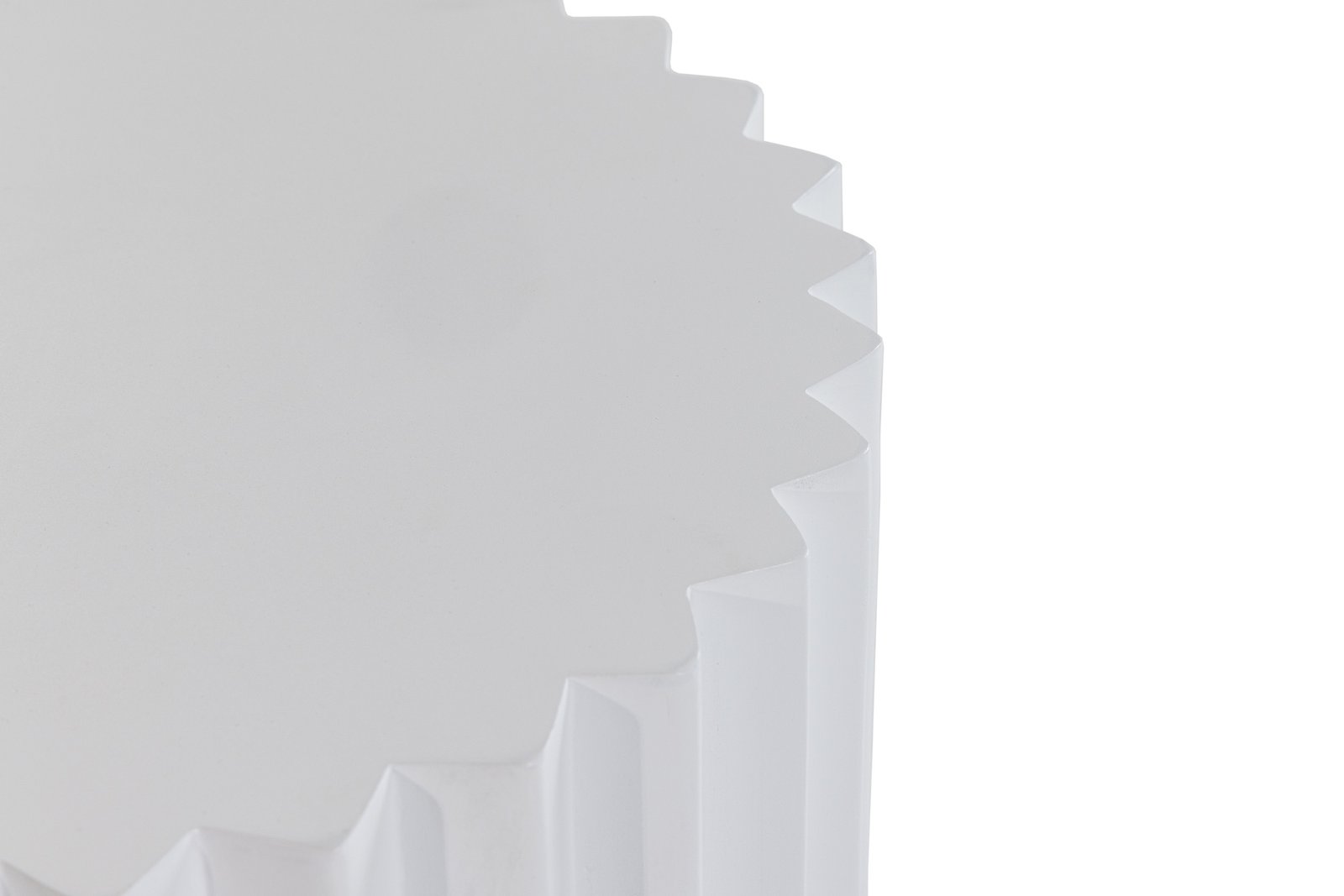 Modrest Evadale - Modern White Concrete End Table - Image 4