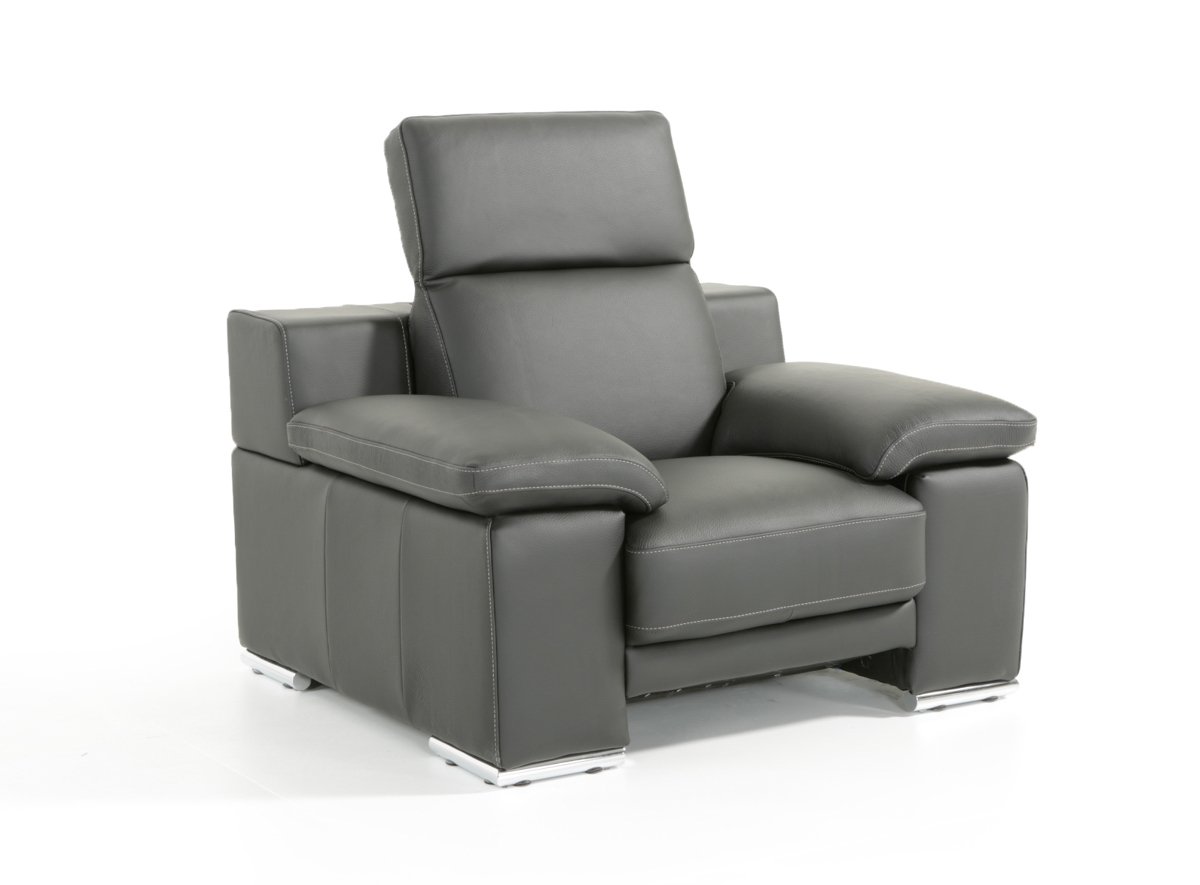 Lamod Italia Evergreen Modern Black Italian Leather Sofa Set - Image 2