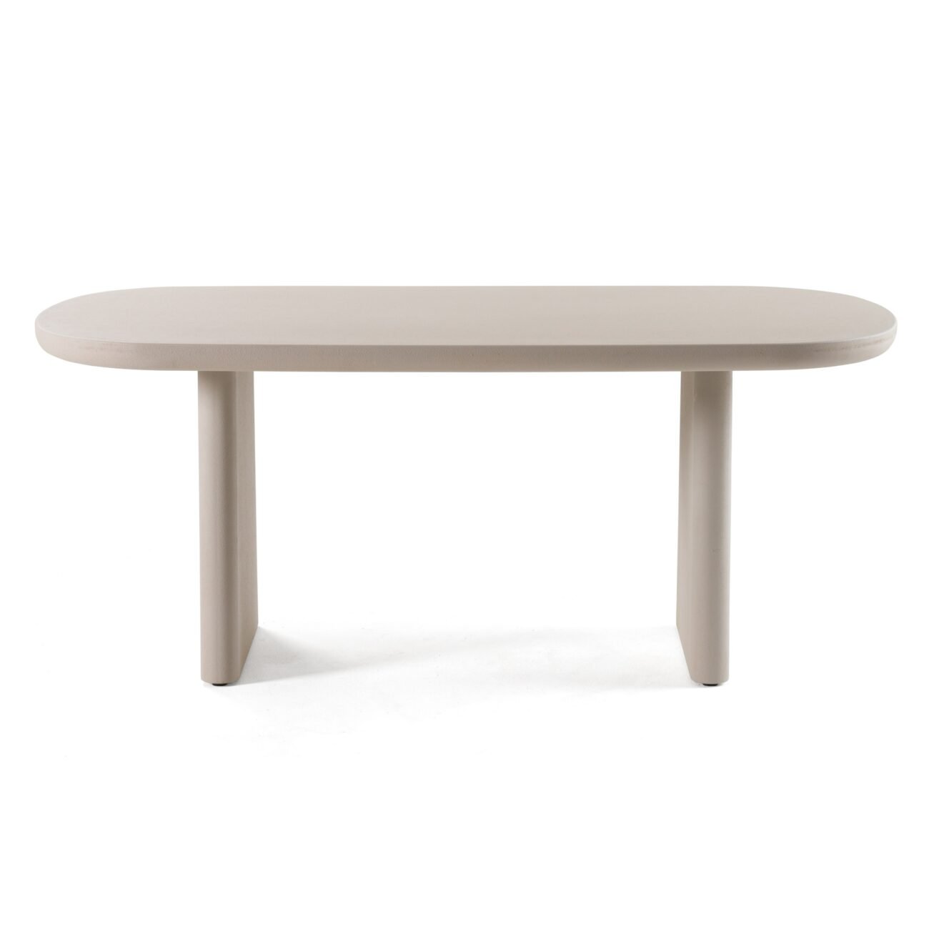 Modrest Evermore - Modern Grey Faux Cement Oval Dining Table