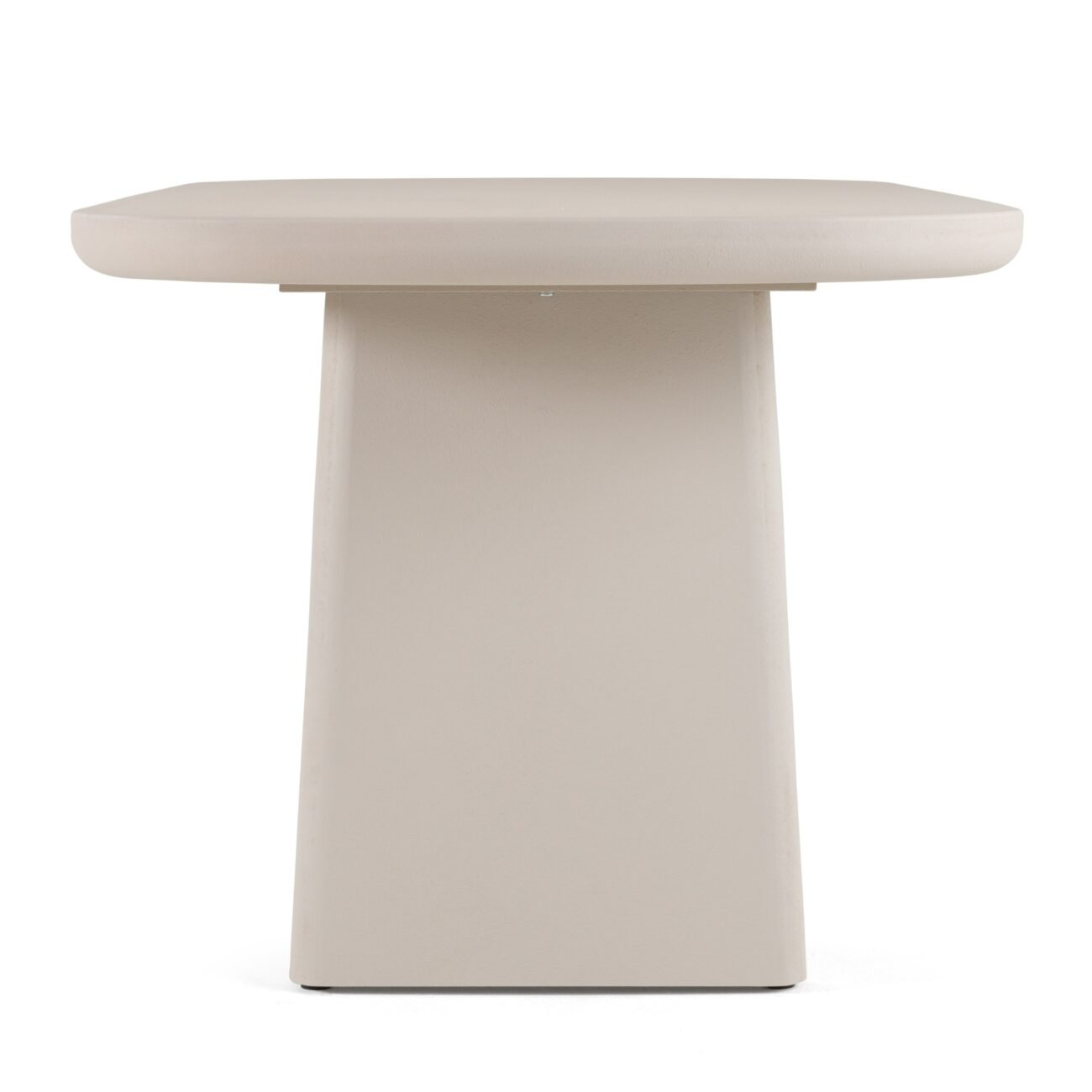 Modrest Evermore - Modern Grey Faux Cement Oval Dining Table - Image 2