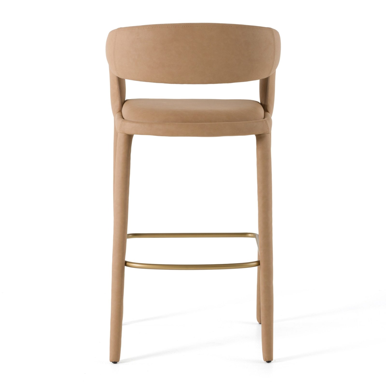 Modrest Faerron - Modern Tan Leatherette Bar Chair - Image 3