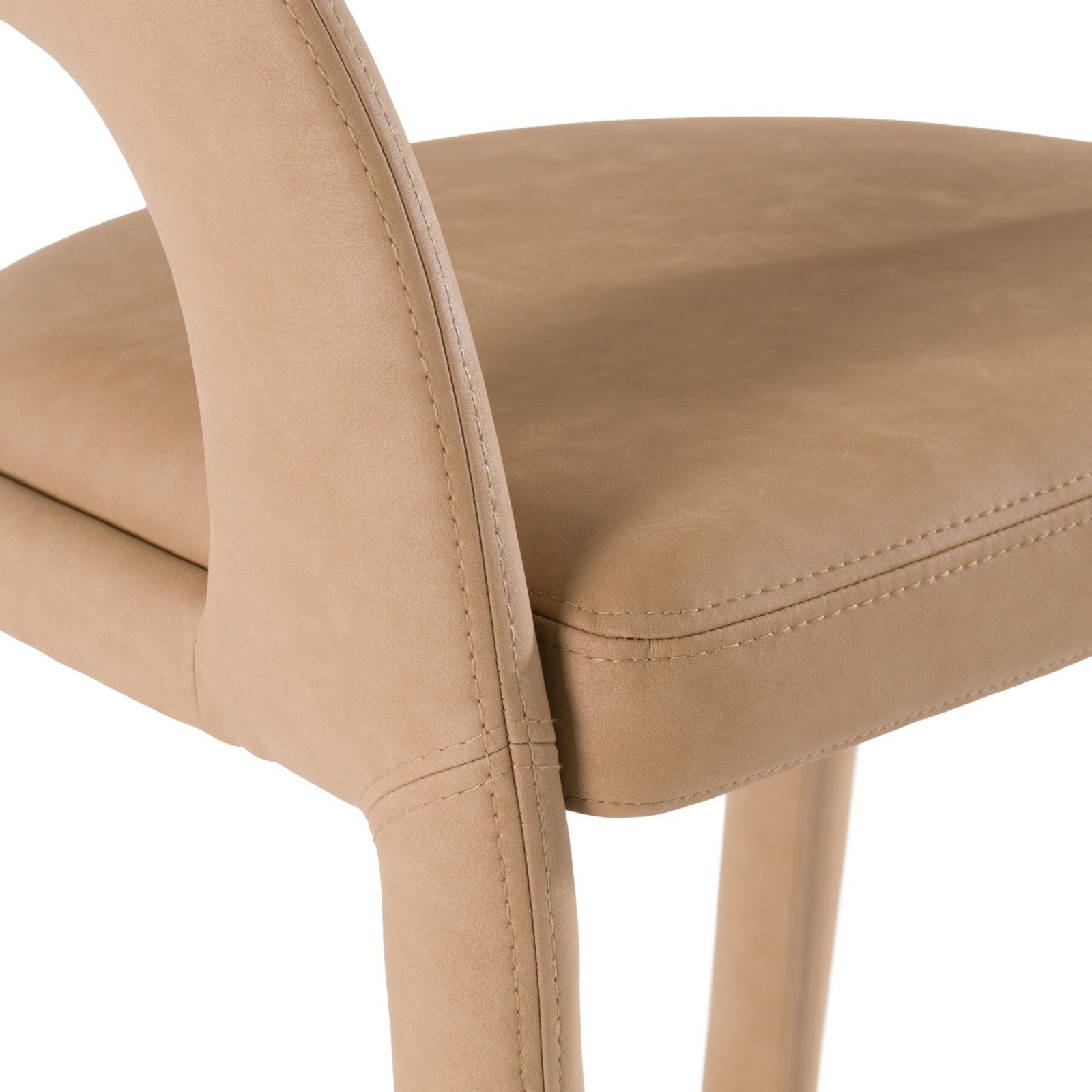 Modrest Faerron - Modern Tan Leatherette Bar Chair - Image 5