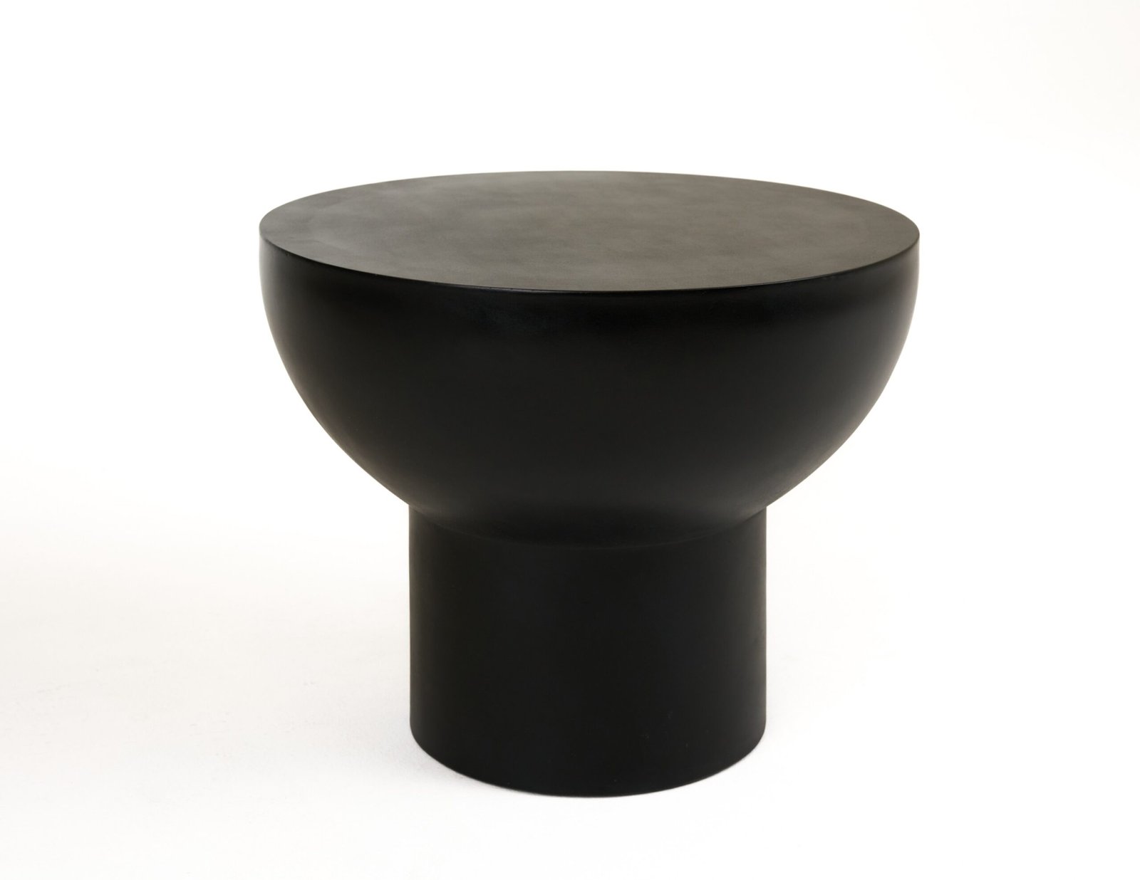 Modrest Fate - Modern Black Concrete End Table - Image 3